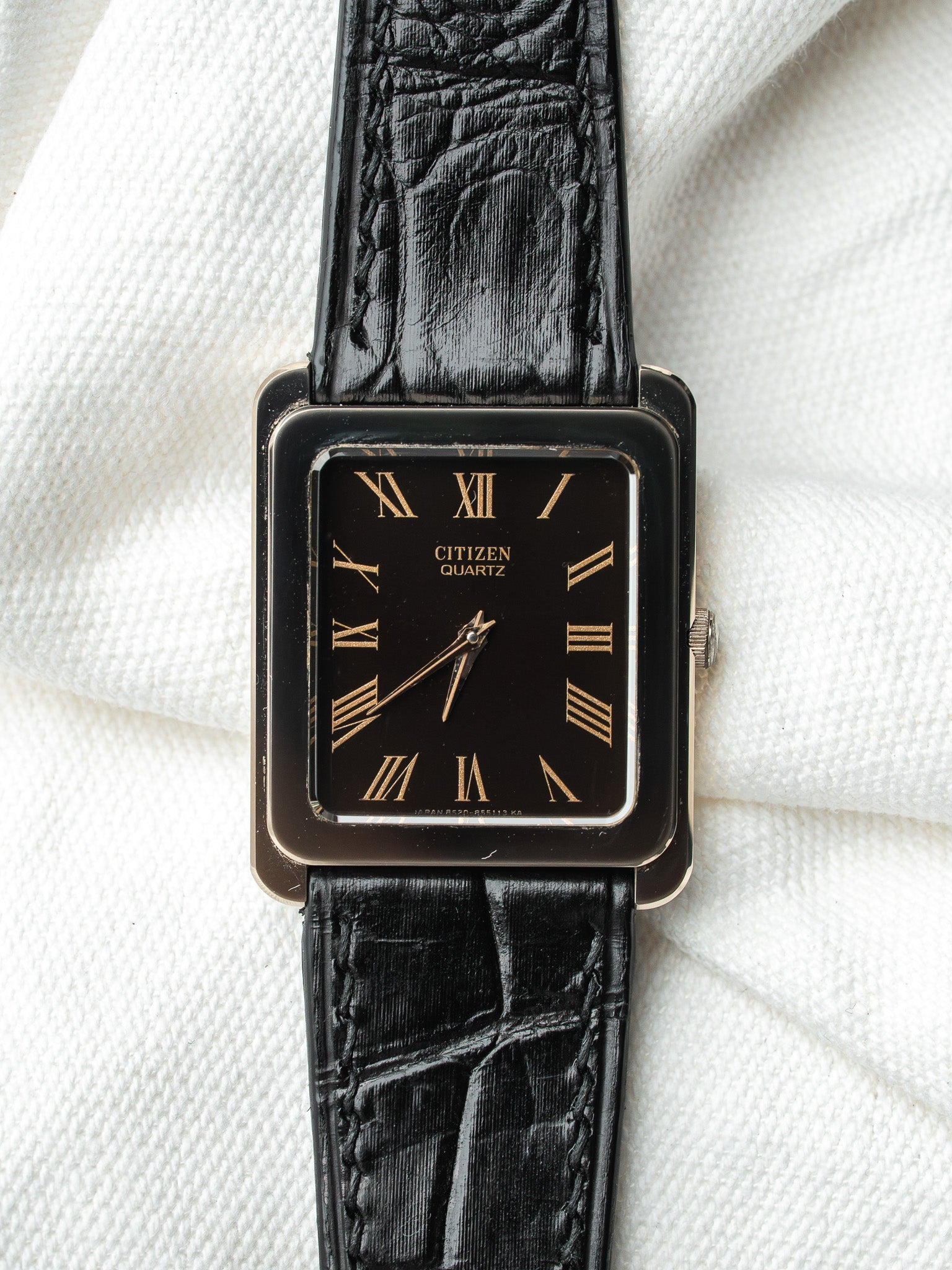 Vintage Citizen Tank Watch - Bronze Chocolate (1987) - Atelier Victor