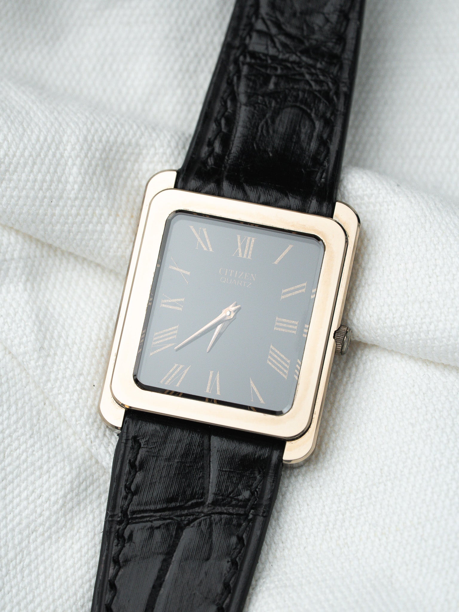 Vintage Citizen Watch - Tank Chocolate Bronze (1987) - Atelier Victor