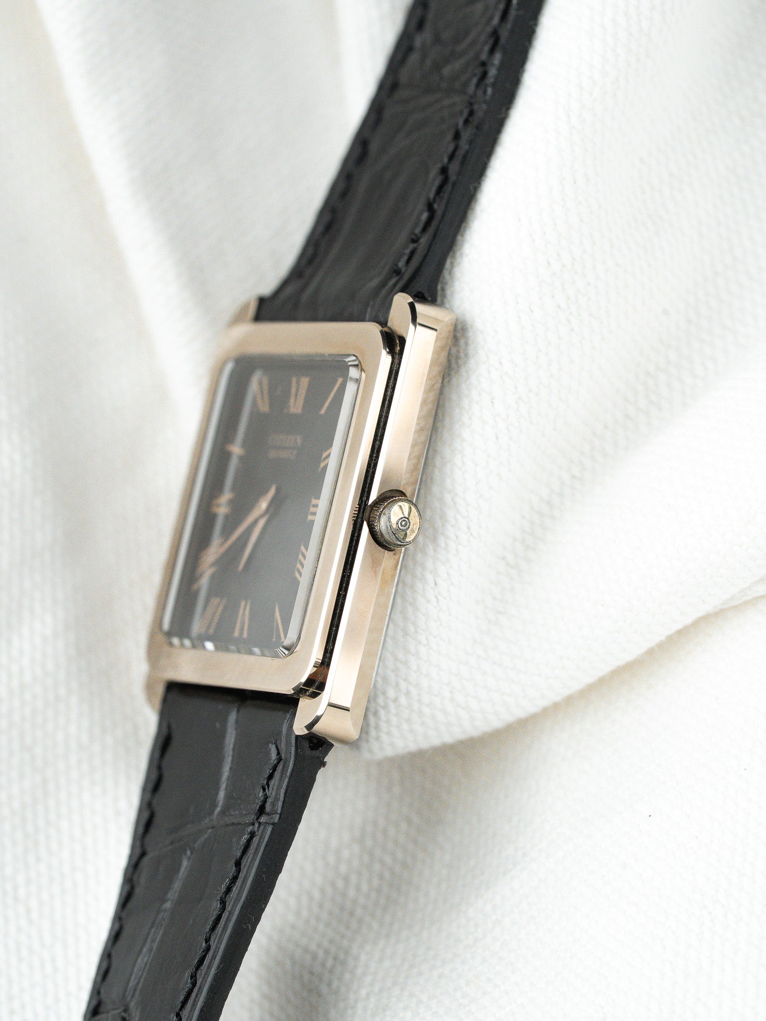 Montre Citizen Vintage - Tank Chocolat Bronze (1987) - Atelier Victor