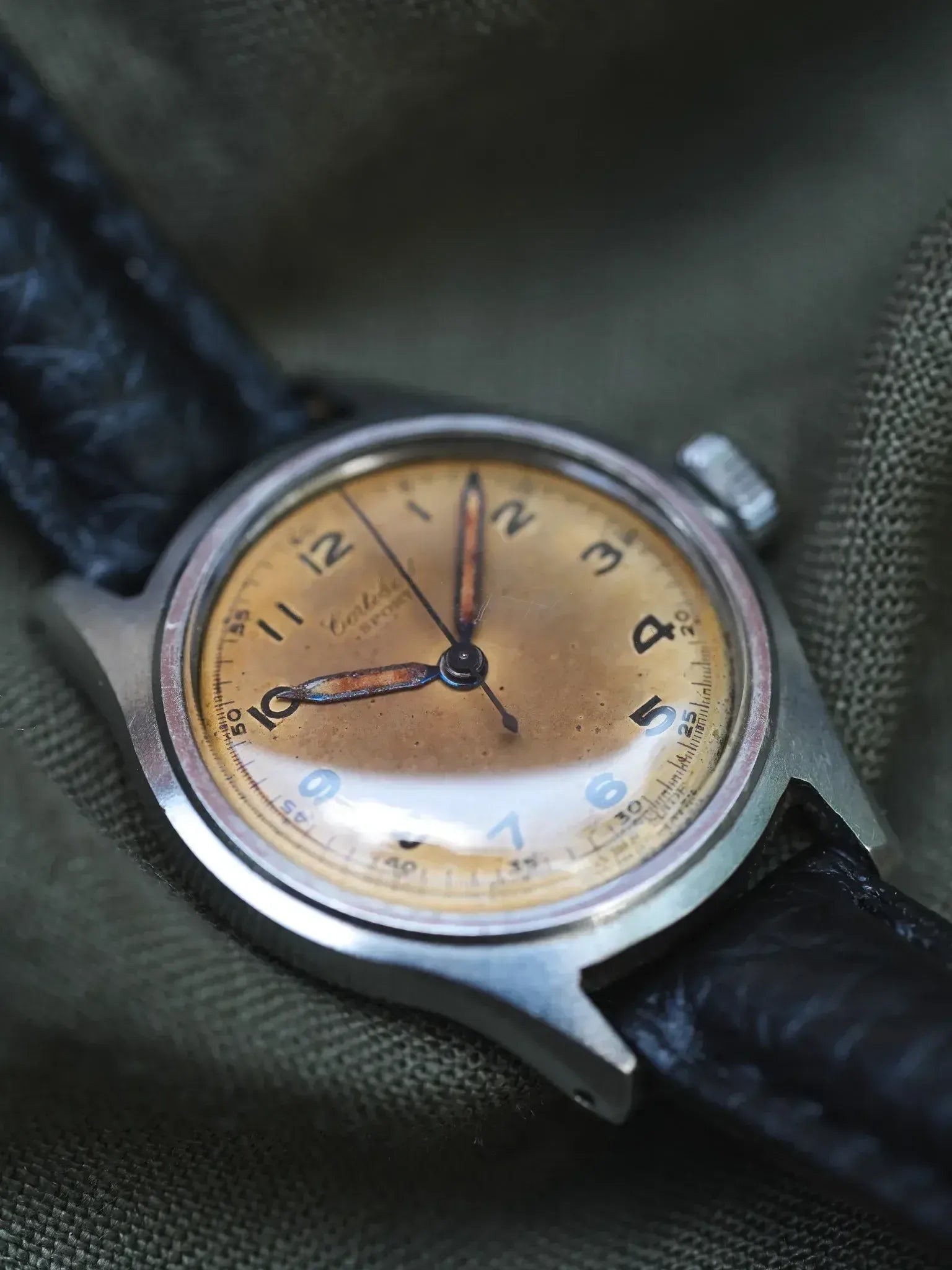 Vintage Cortebert Sport Swiss Watch 15 Jewels Manual Wind Tropical Dial Not Work Cortébert Wristwatches with Vintage for sale - eBay main image 2