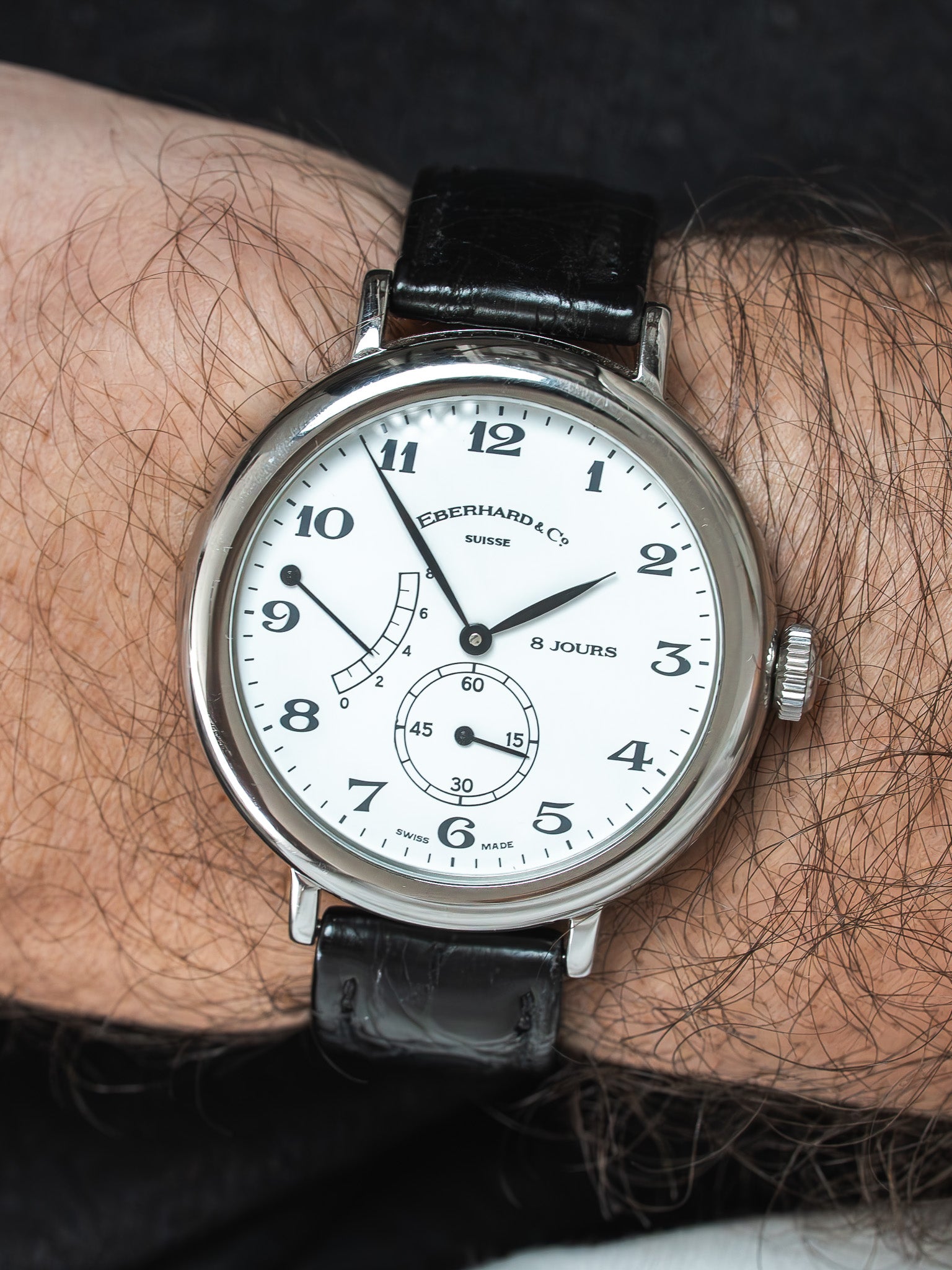 Часы Eberhard & Co 21017 - 8 дней, сталь (1990-е годы) 