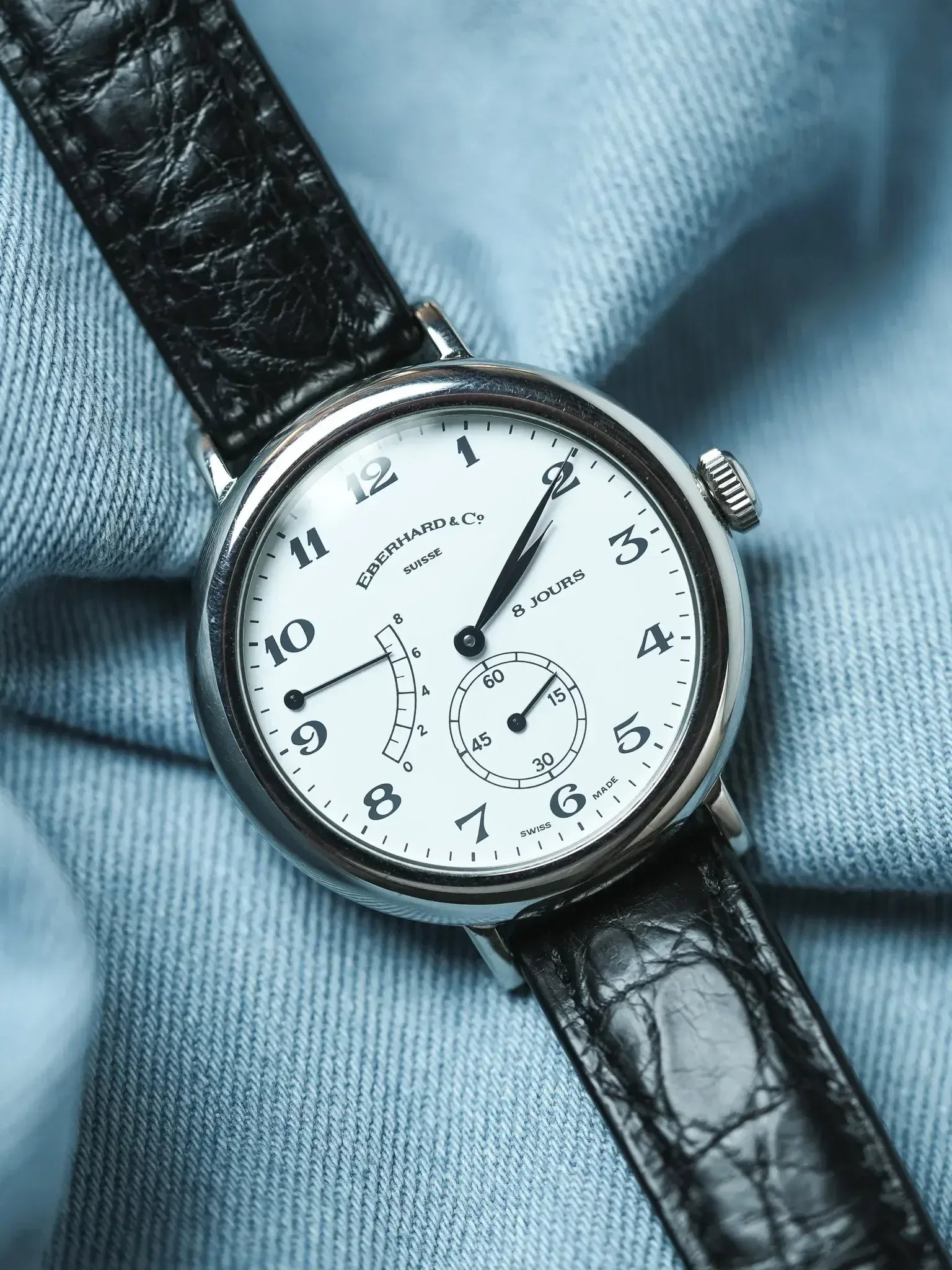 Montre Eberhard & Co 21017 - 8 Jours Acier (Années 1990) - Atelier Victor
