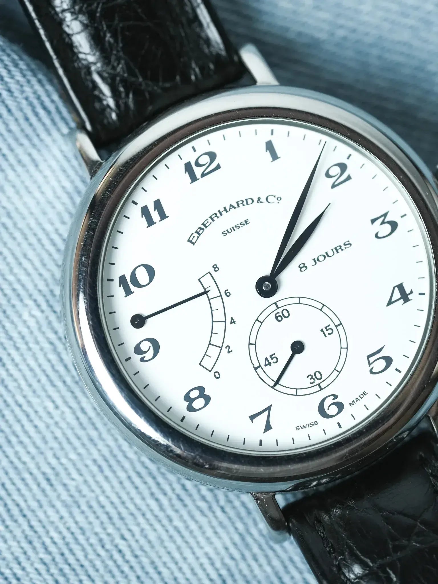 Montre Eberhard & Co 21017 - 8 Jours Acier (Années 1990) - Atelier Victor