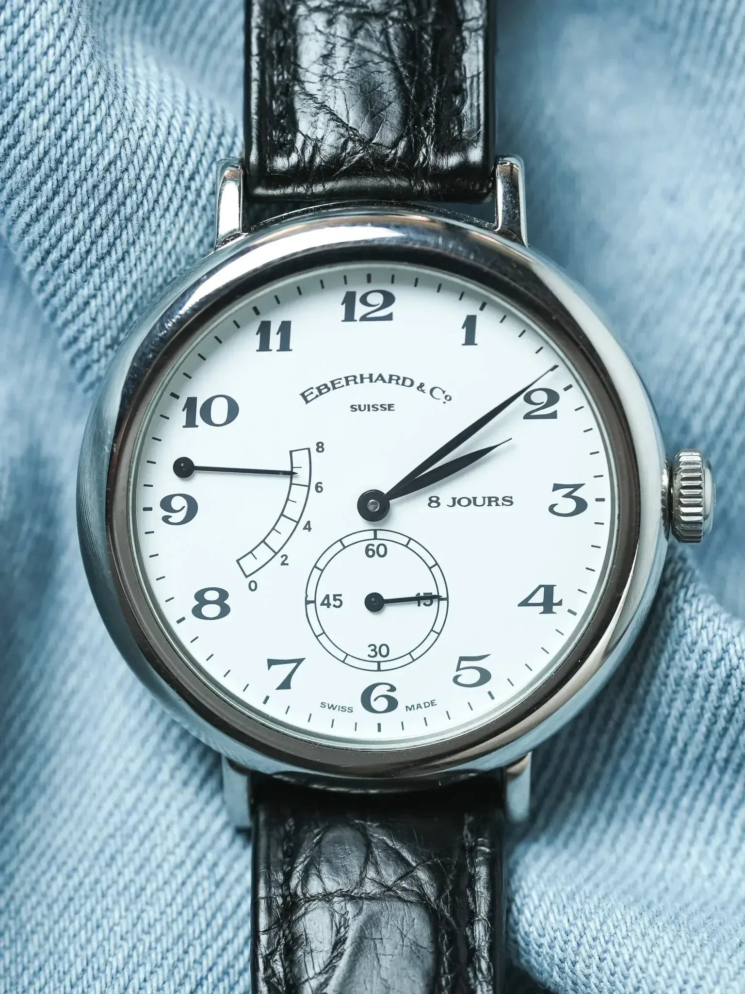 Montre Eberhard & Co 21017 - 8 Jours Acier (Années 1990) - Atelier Victor