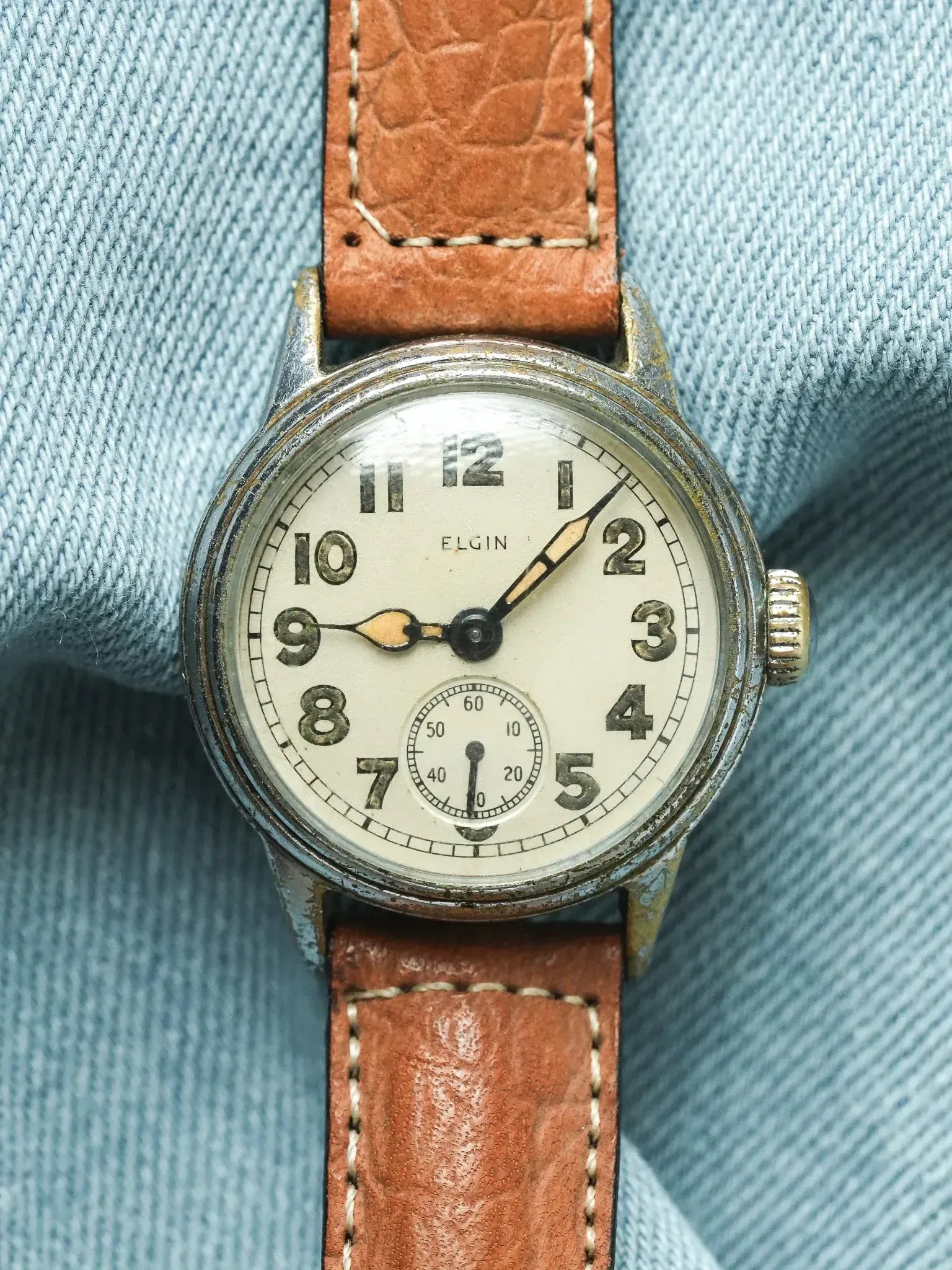1940s】ELGIN スモセコ OH済 ヴィンテージ腕時計 【公式通販】