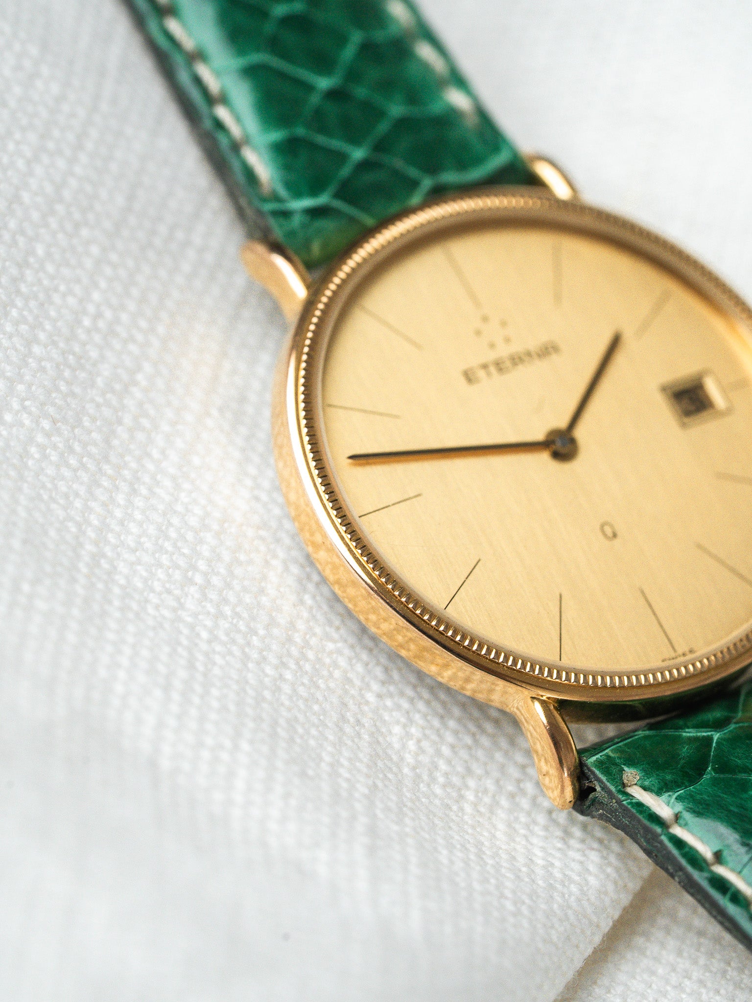Montre Eterna Vintage - Plaqué or guilloché (Années 1990) - Atelier Victor