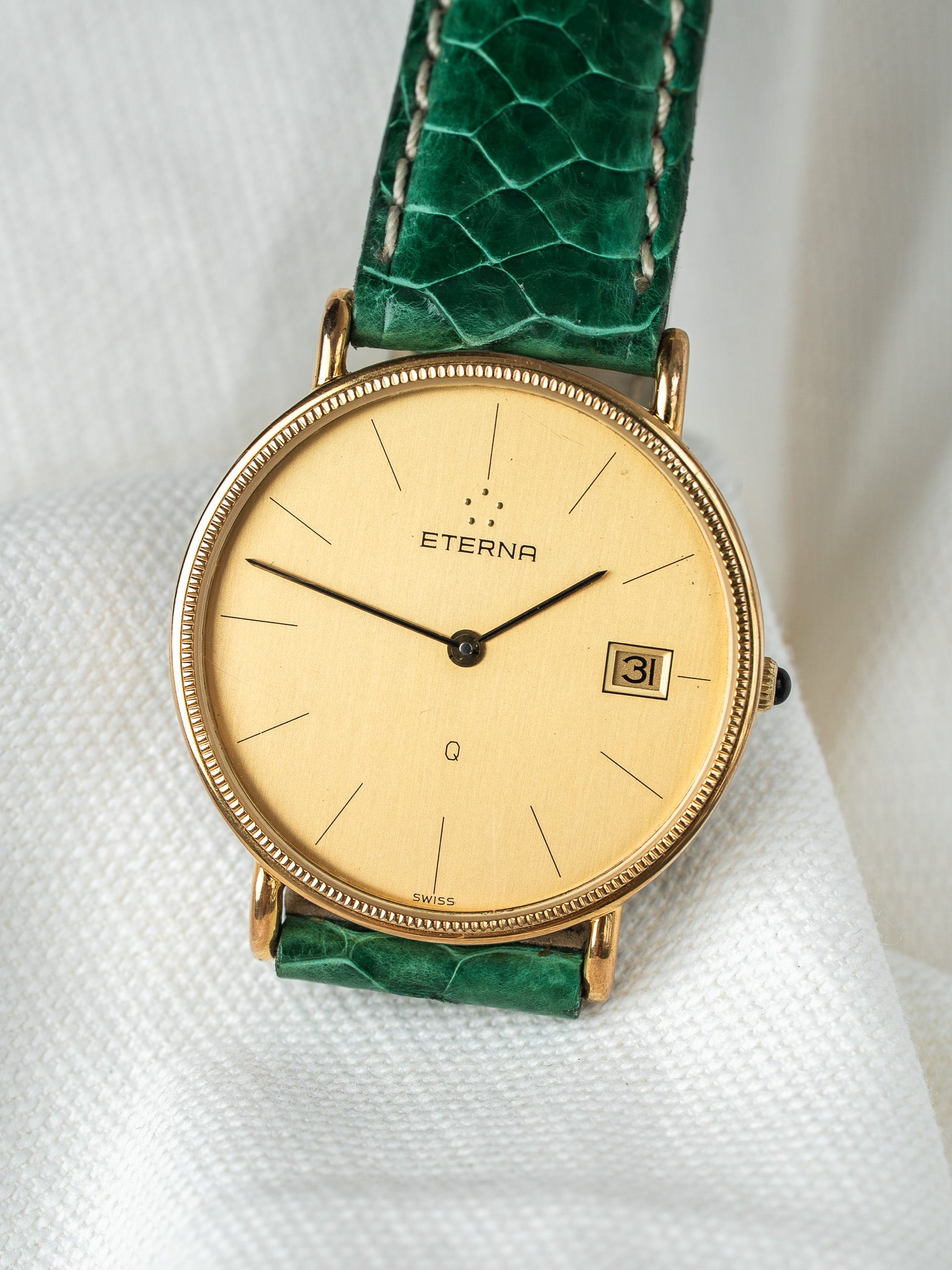 Montre Eterna Vintage - Plaqué or guilloché (Années 1990) - Atelier Victor