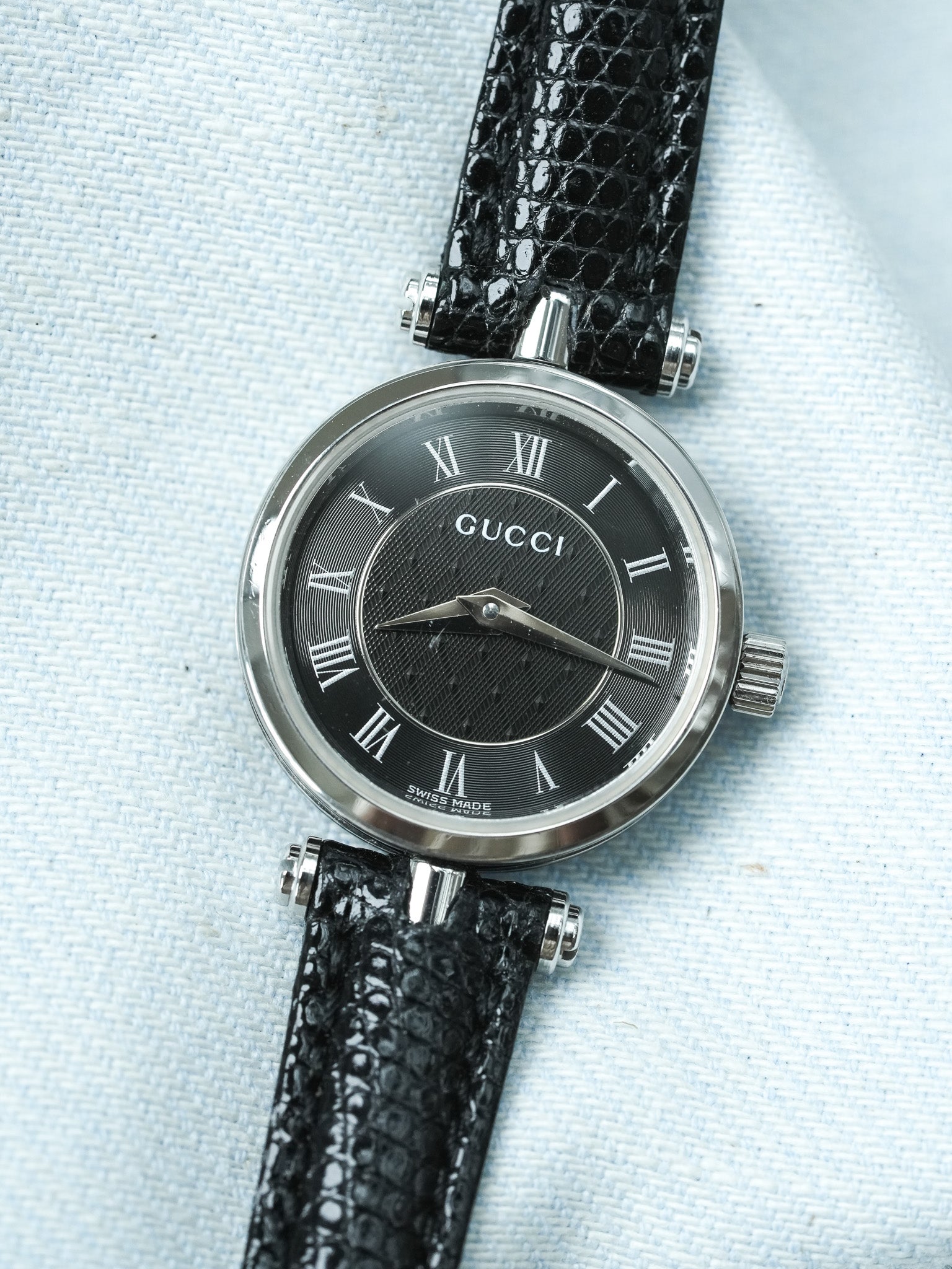 Montre Gucci Vintage (Années 2000) – Acier Cadran Noir - Atelier Victor