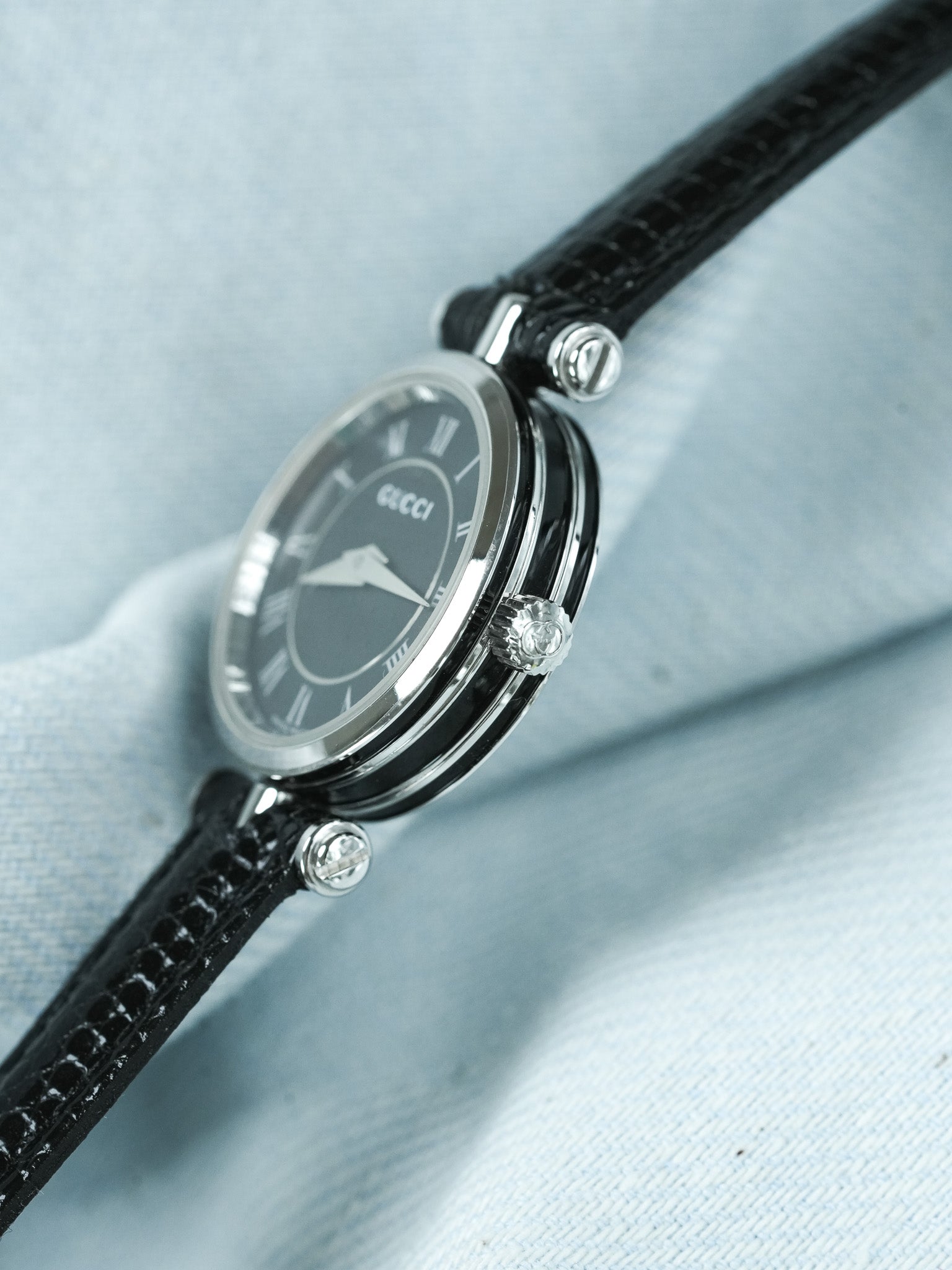 Montre Gucci Vintage (Années 2000) – Acier Cadran Noir - Atelier Victor