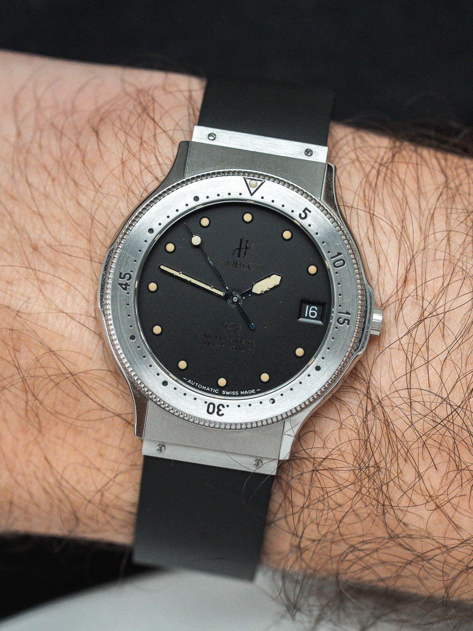Montre Hublot MDM Professional Vintage - Acier 36mm (Années 1990) - Atelier Victor
