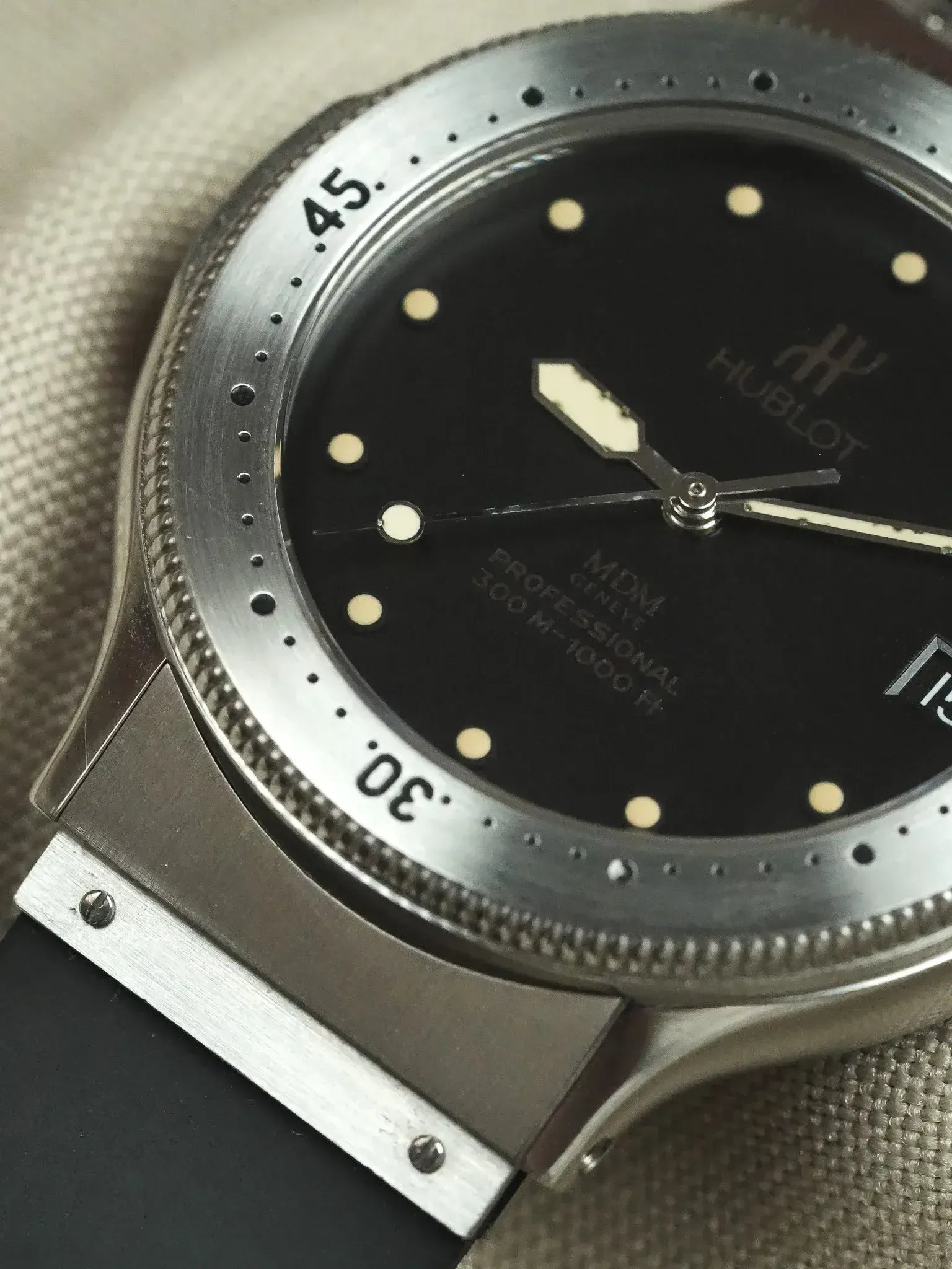Montre Hublot MDM Professional Vintage - Acier 36mm (Années 1990) - Atelier Victor