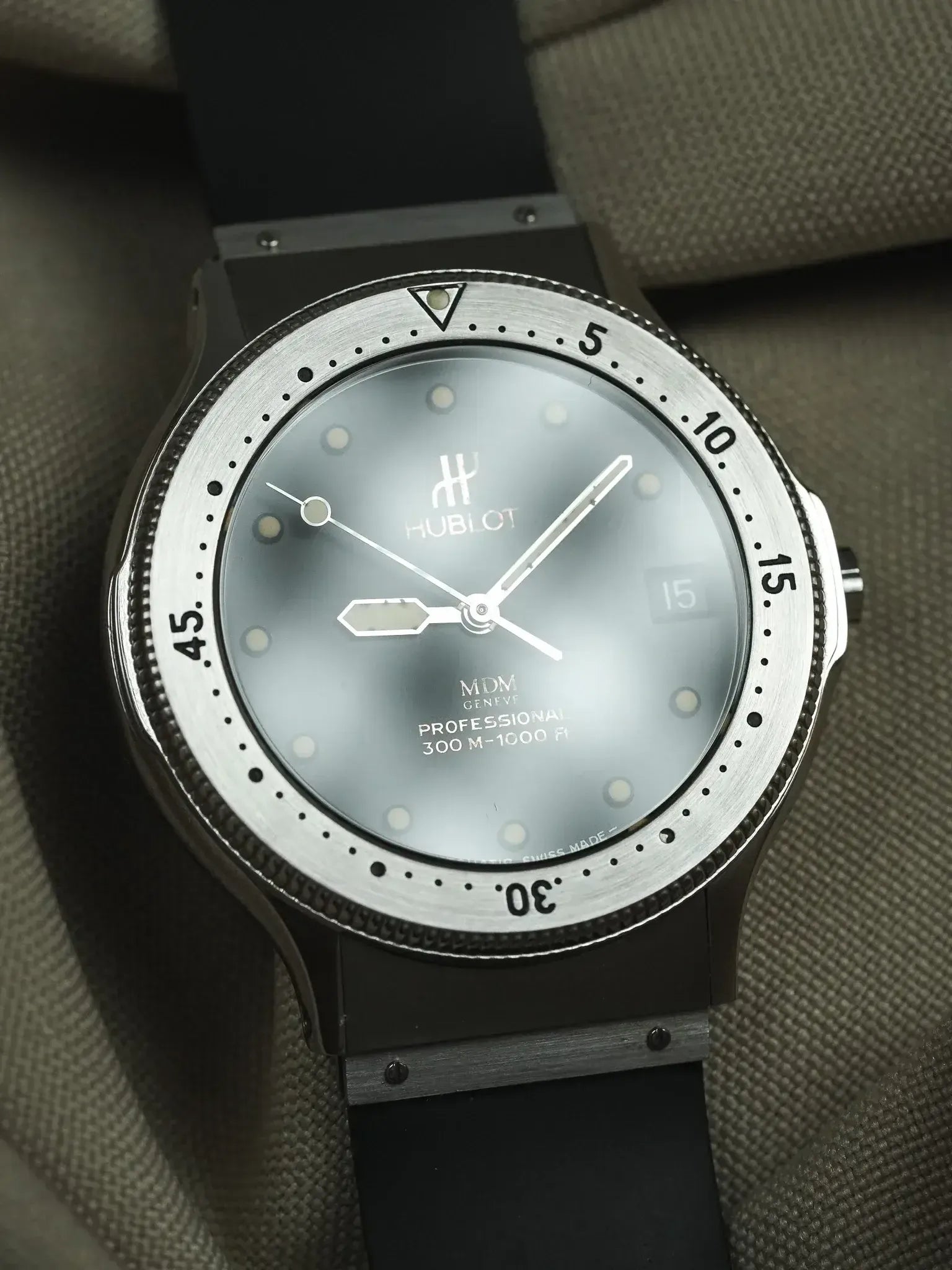 Montre Hublot MDM Professional Vintage - Acier 36mm (Années 1990) - Atelier Victor