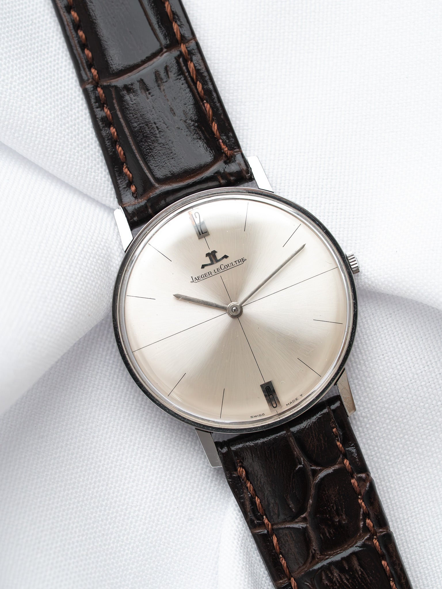 Montre Jaeger-LeCoultre Vintage - 33mm Acier 6-12h (Années 1960) - Atelier Victor