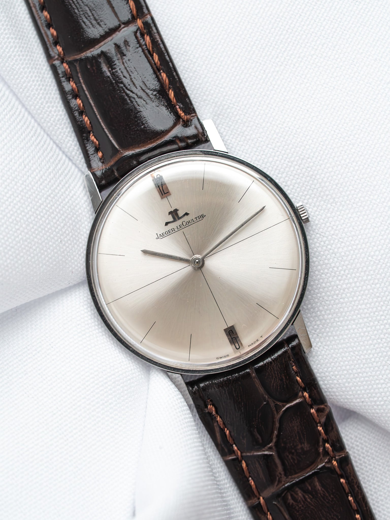 Montre Jaeger-LeCoultre Vintage - 33mm Acier 6-12h (Années 1960) - Atelier Victor
