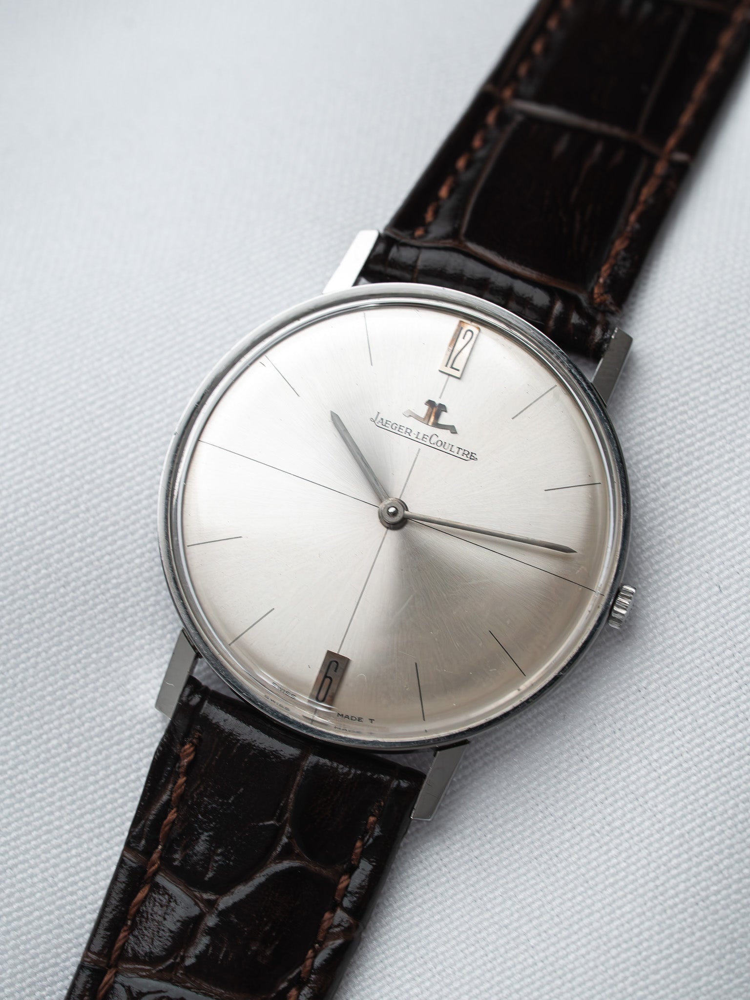 Montre Jaeger-LeCoultre Vintage - 33mm Acier 6-12h (Années 1960) - Atelier Victor