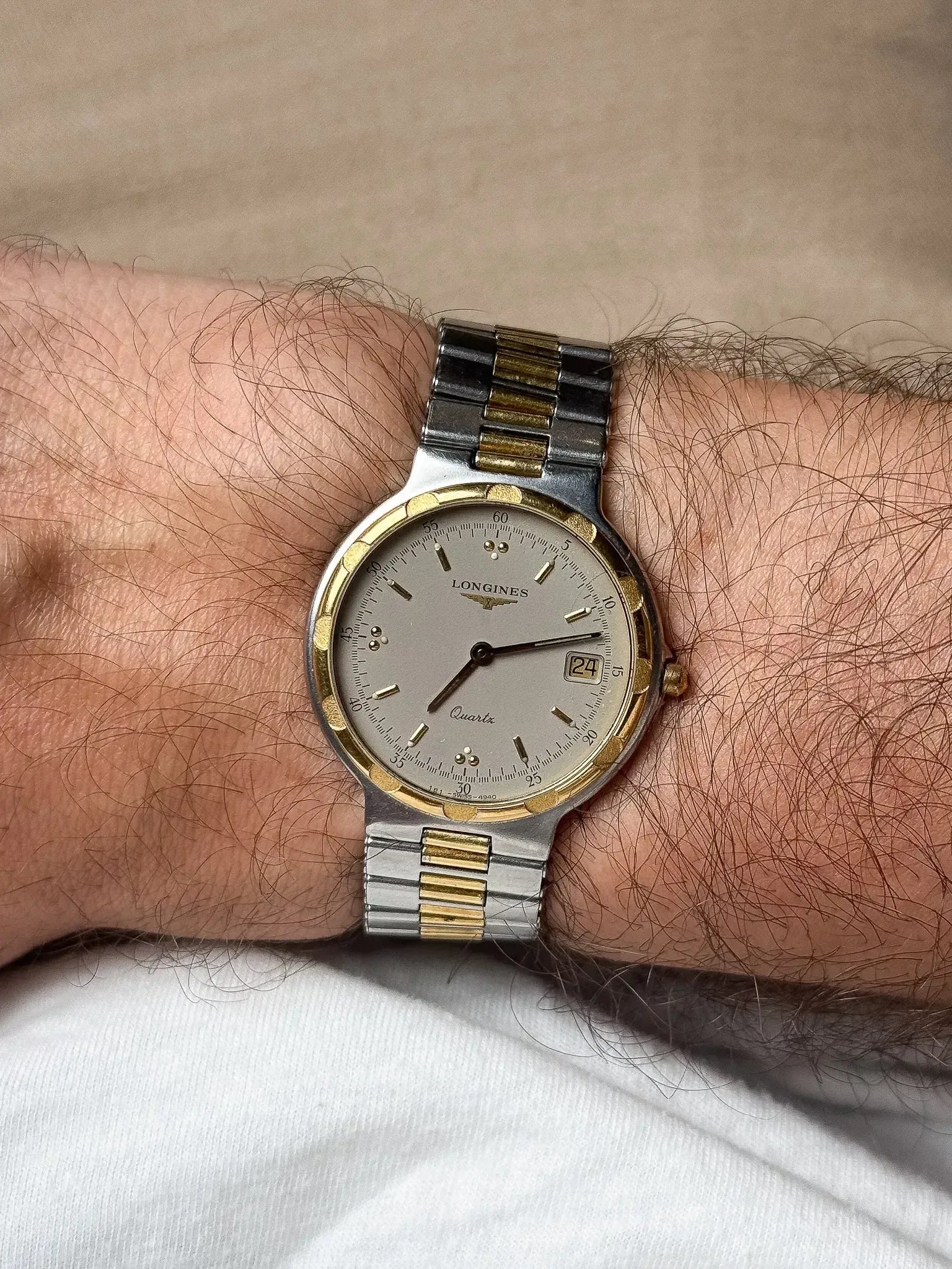 Montre Longines Conquest Vintage - 32mm Bicolore Date (Années 1980) - Atelier Victor