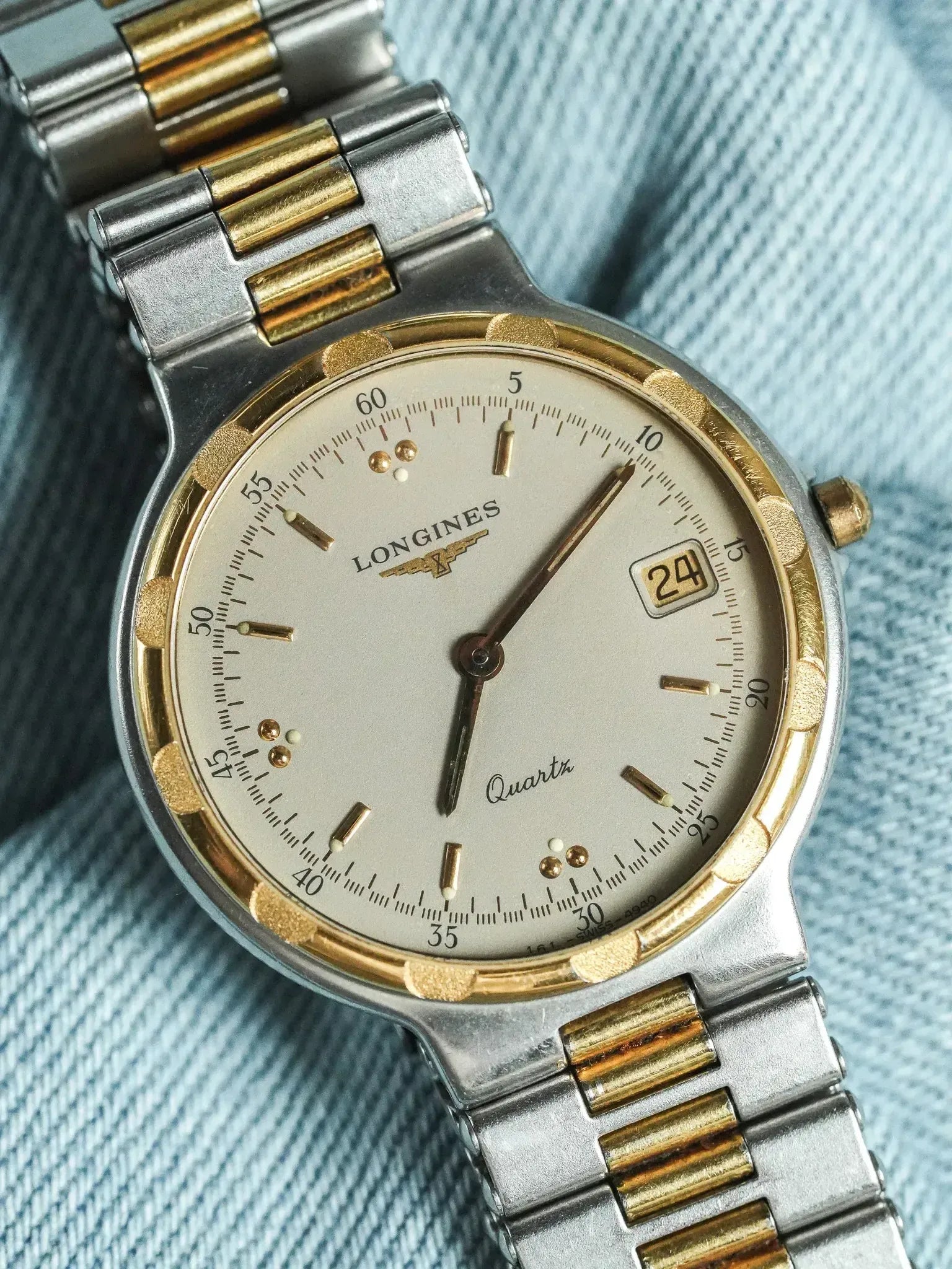 Montre Longines Conquest Vintage - 32mm Bicolore Date (Années 1980) - Atelier Victor