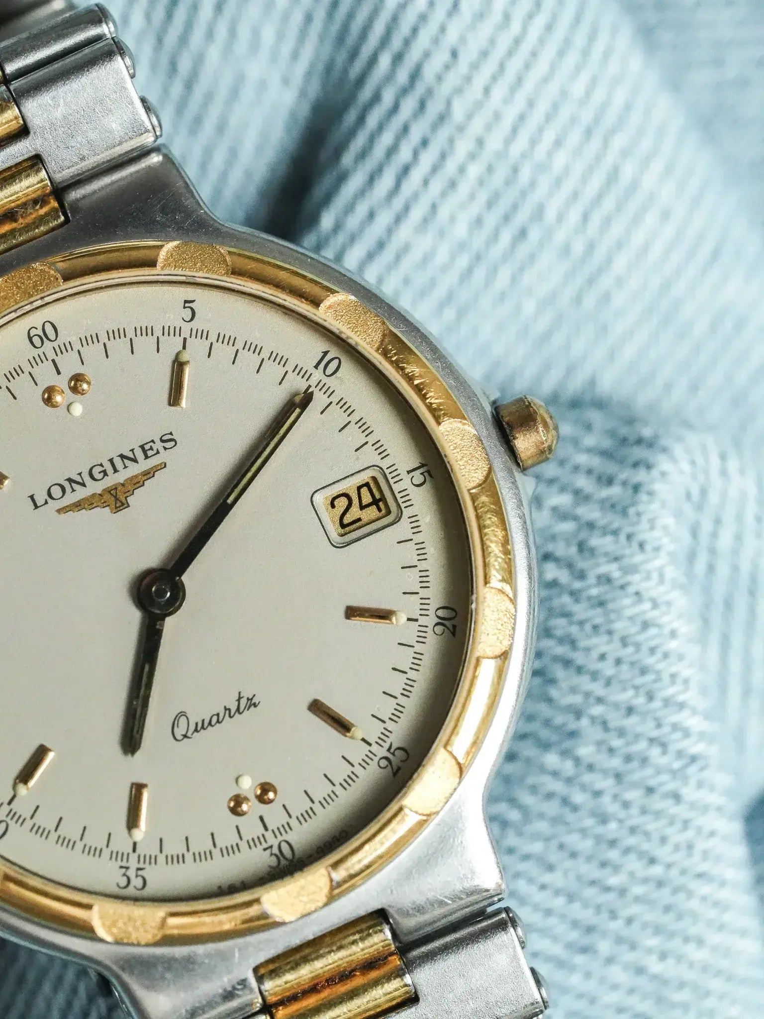 Montre Longines Conquest Vintage - 32mm Bicolore Date (Années 1980) - Atelier Victor