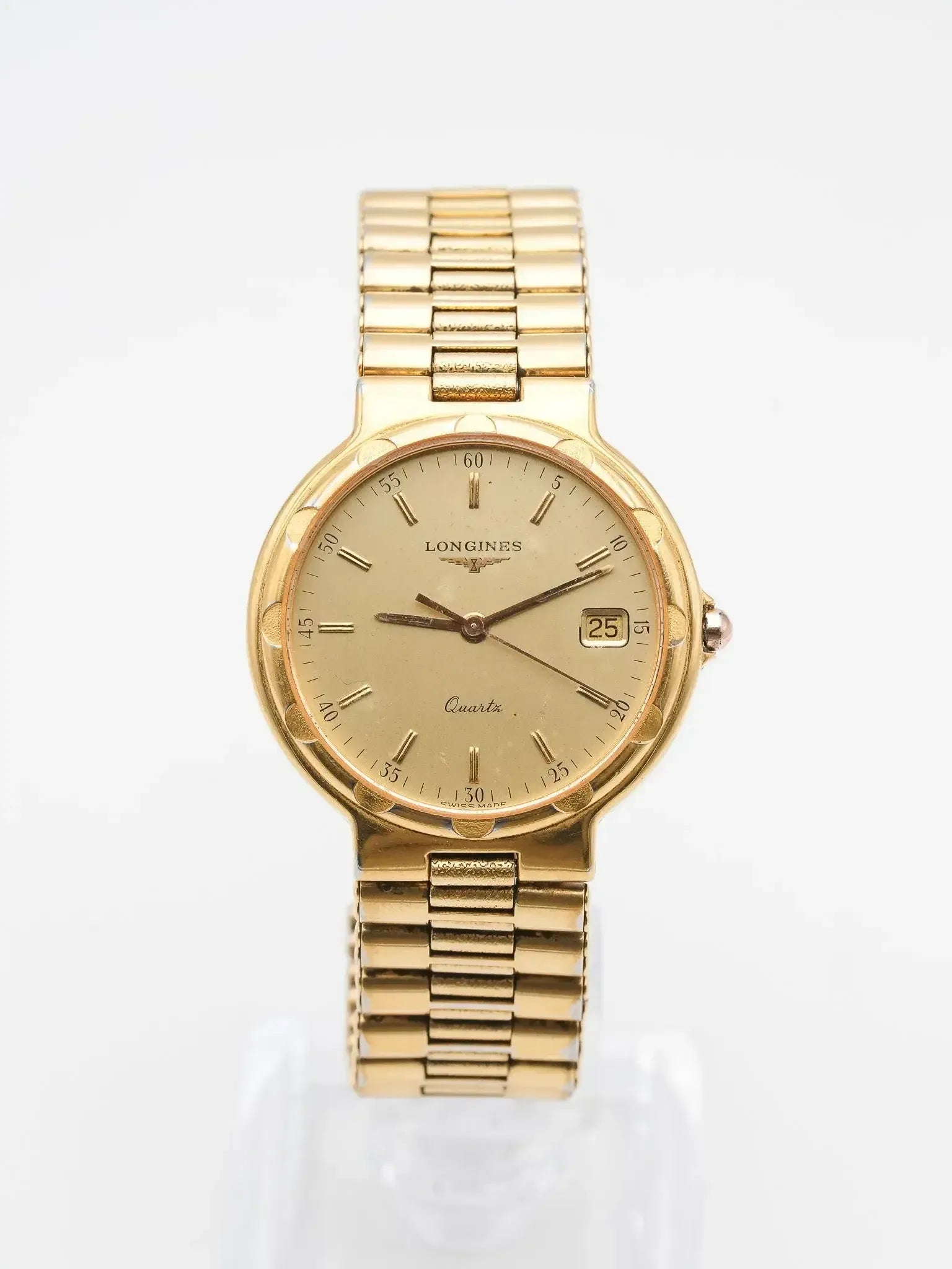 Montre Longines Conquest Vintage - 35mm Plaqué Or Date (Années 1990) - Atelier Victor