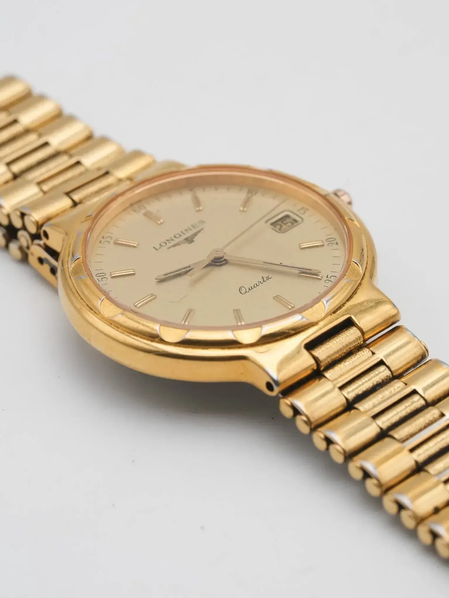 Montre Longines Conquest Vintage - 35mm Plaqué Or Date (Années 1990) - Atelier Victor