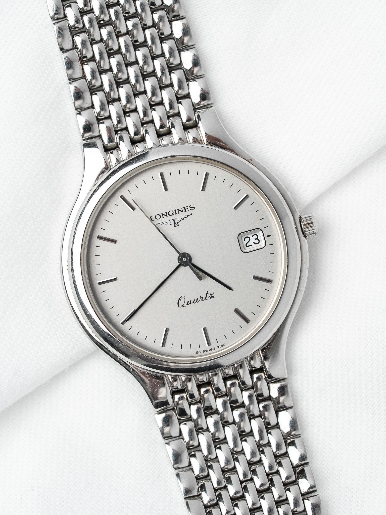 Longines Flagship 石英腕表 — 银色表盘 (1990s) 