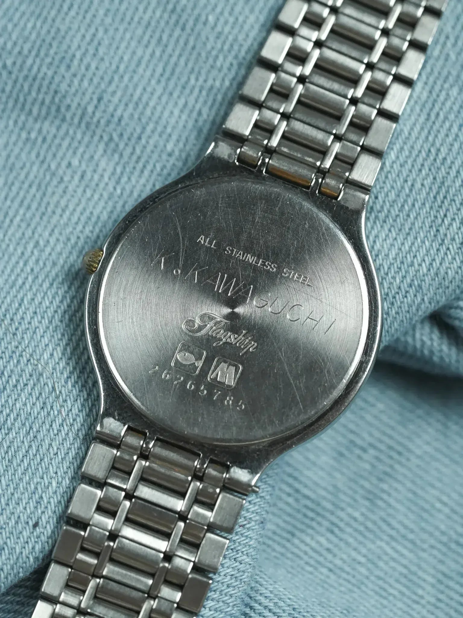 Montre Longines Flagship Vintage - Ronde Or Maille Acier (Années 1980) - Atelier Victor