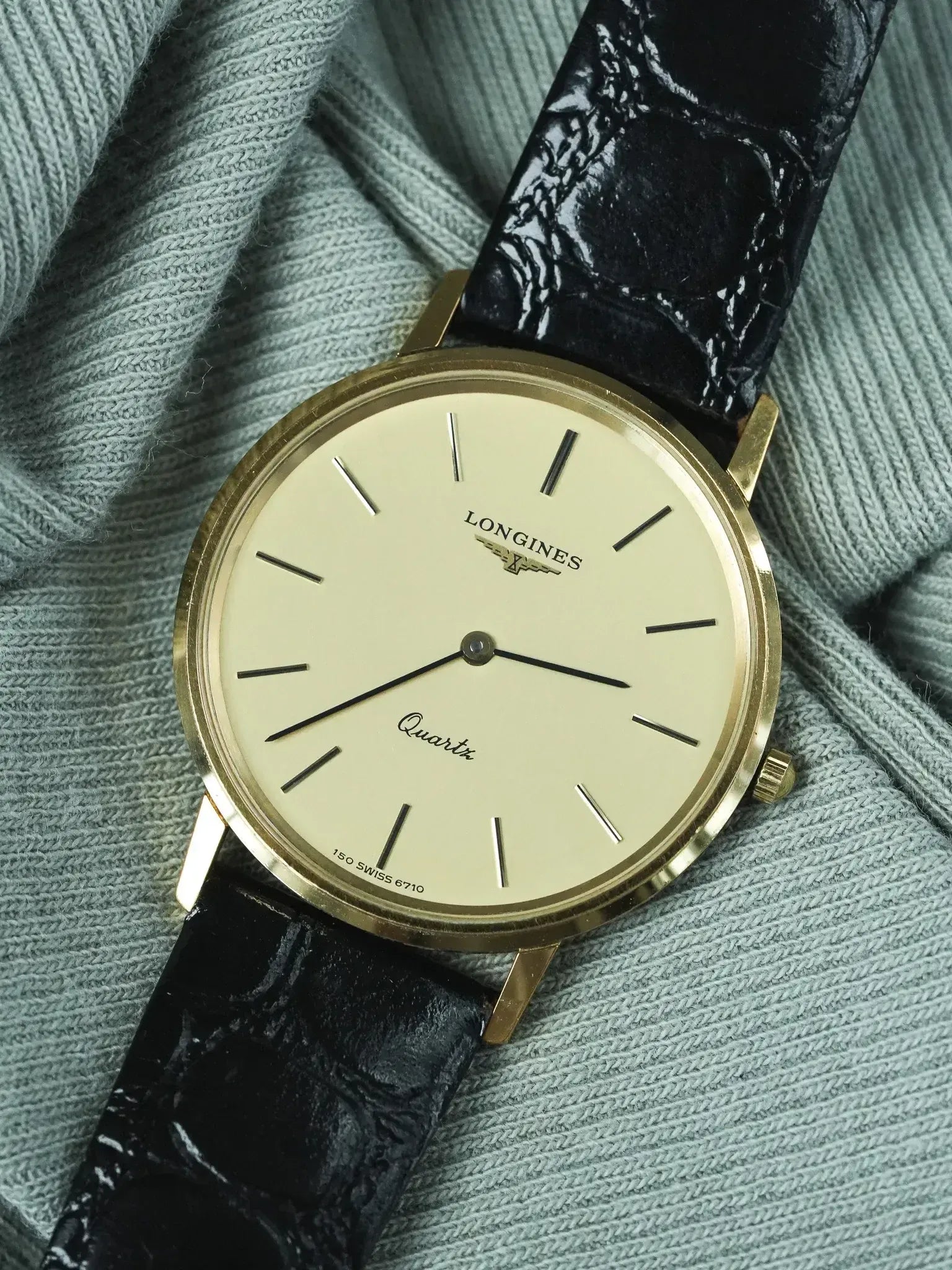 Longines dress watch (1980s) ultra-thin gold-plated Gold Dial Longines dress watch (1980s) ultra-thin gold-plated Gold Dial