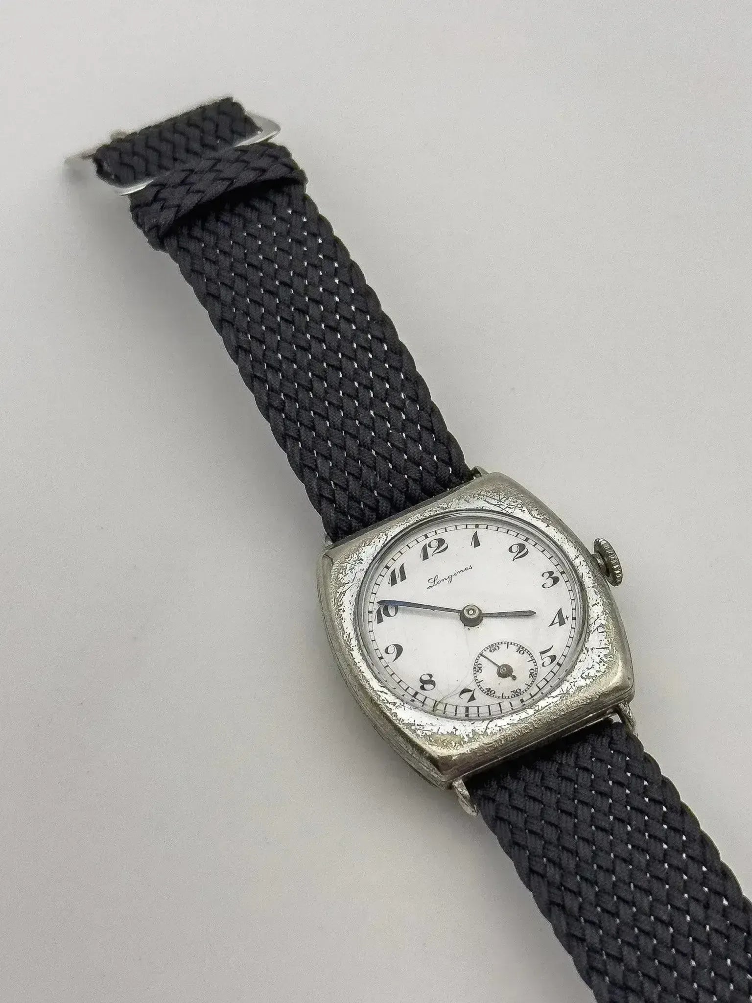 Montre Longines Militaire WW1 Vintage - Coussin Chrome (1913) - Atelier Victor