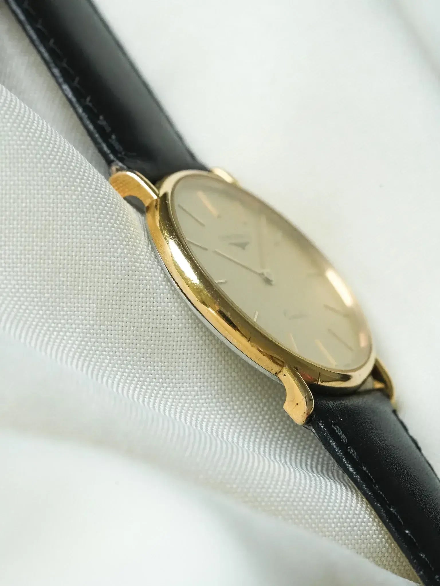 Часы Longines Vintage (1980-е годы) - Ультратонкие 5 мм с позолотой 