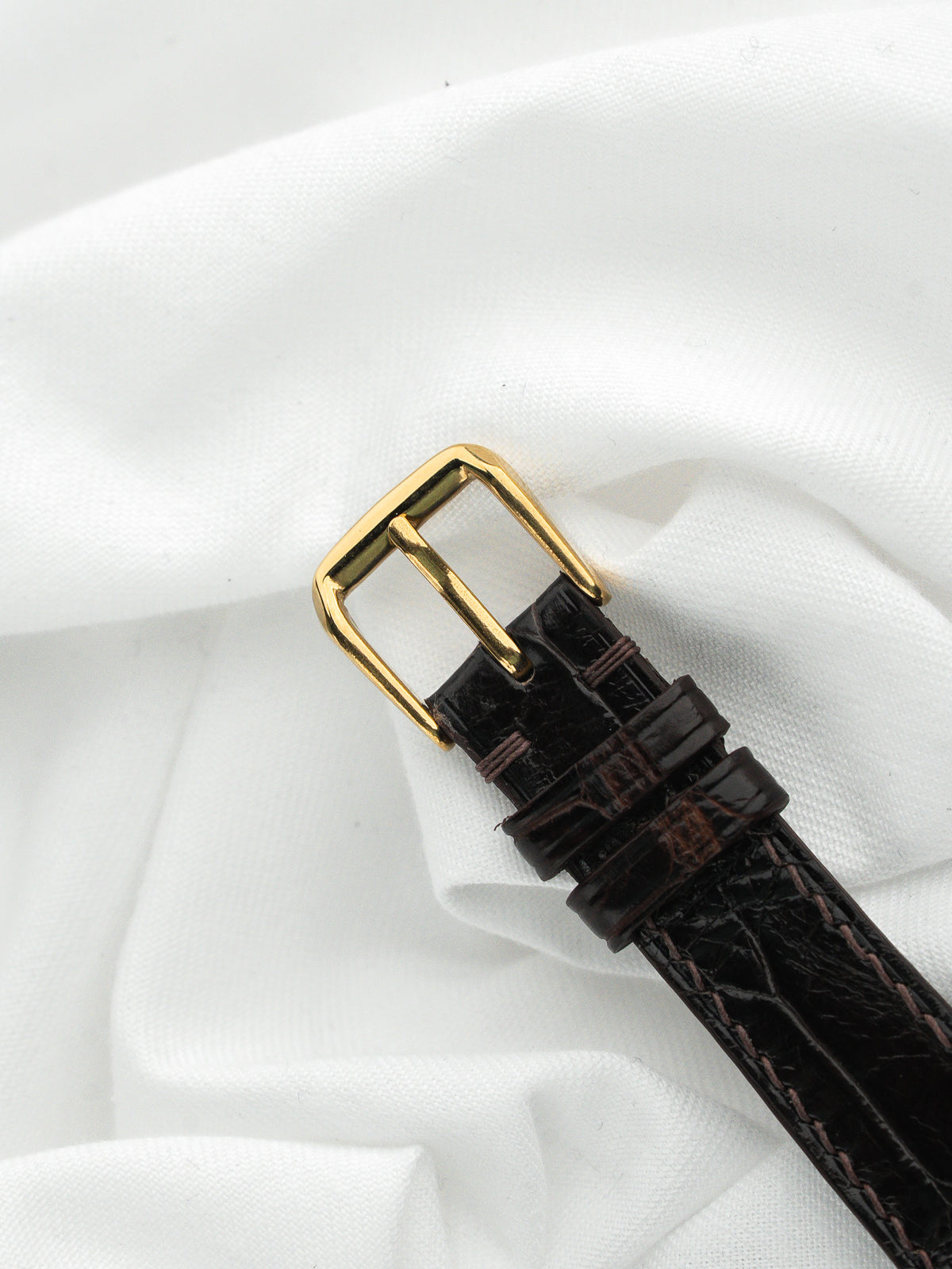 Fibbia ad ardiglione dorata - Orologio Longines Présence Vintage - Atelier Victor