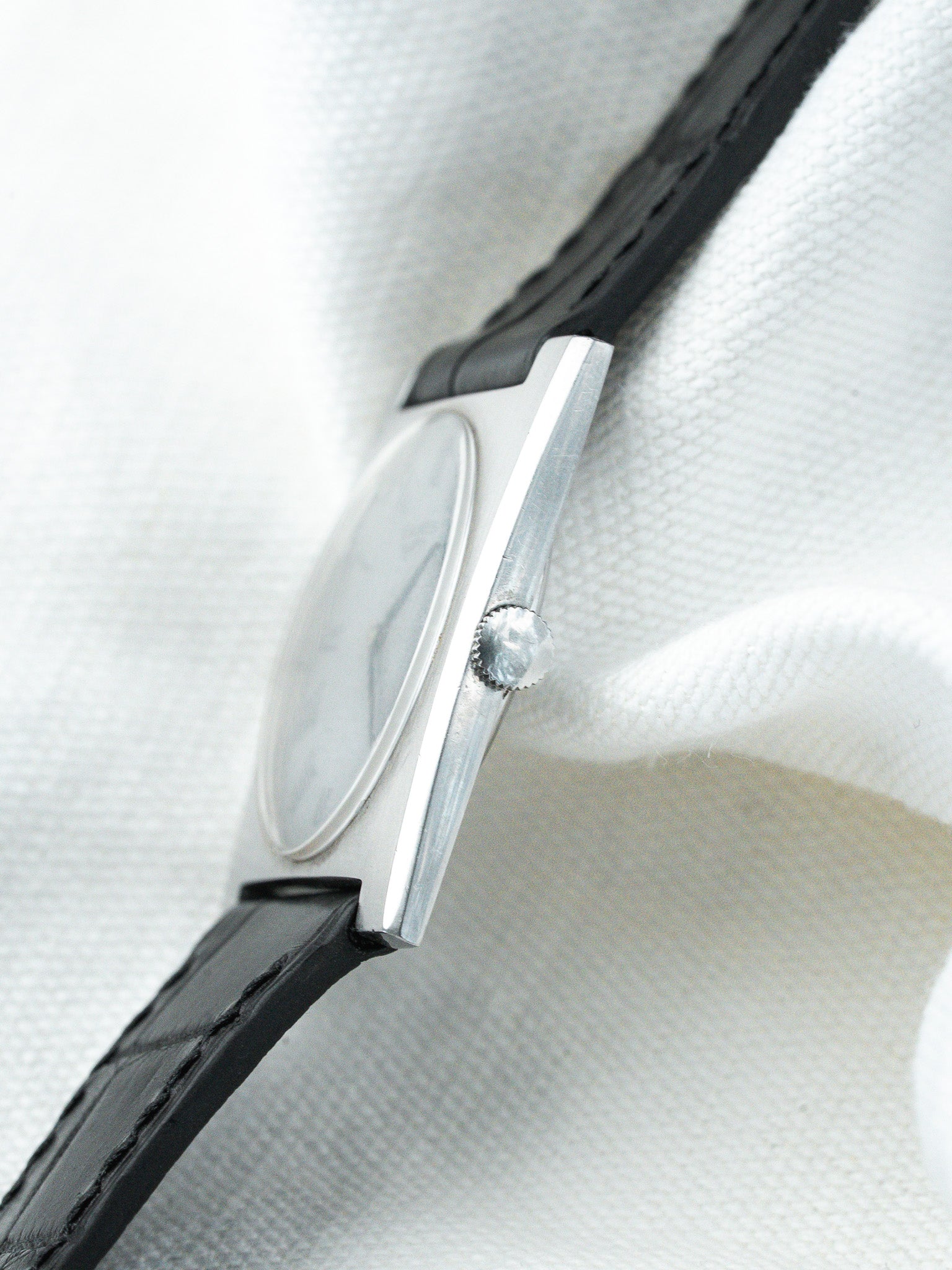 Montre Longines Vintage - Tank Acier Gris Sablé (1997) - Atelier Victor