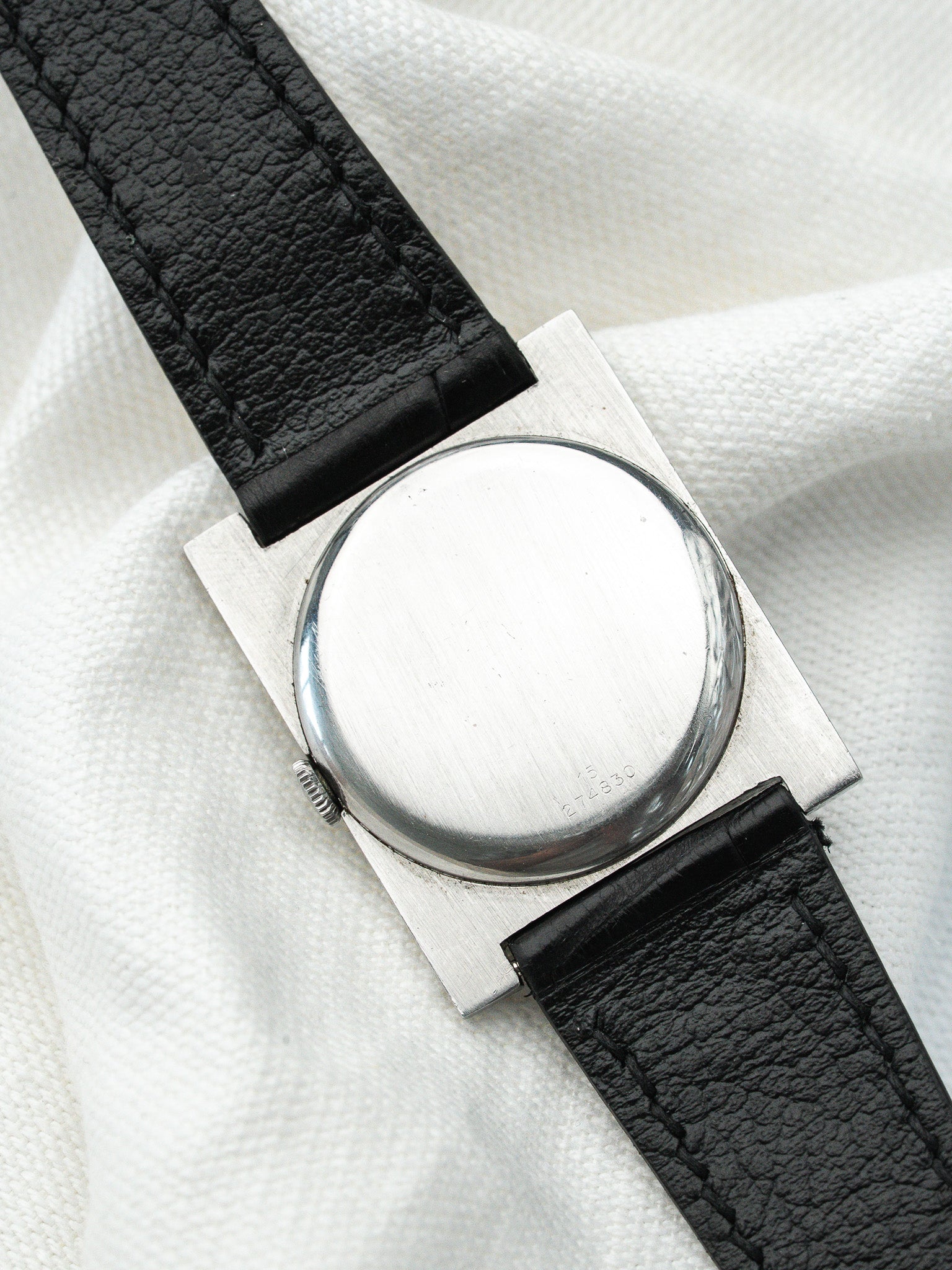 Montre Longines Vintage - Tank Acier Gris Sablé (1997) - Atelier Victor