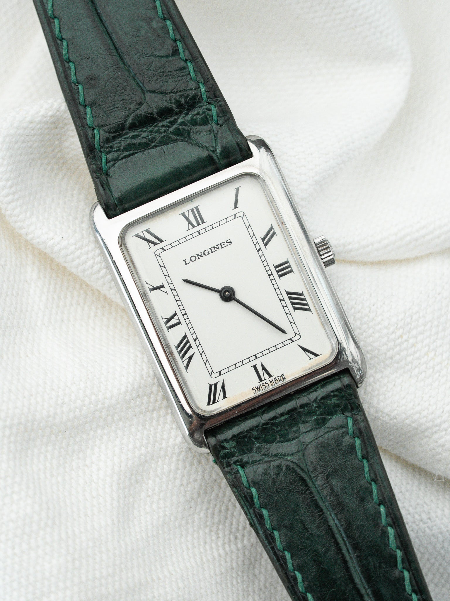 Montre Longines Vintage - Tank Acier Remontage Manuel (1975-1976) - Atelier Victor