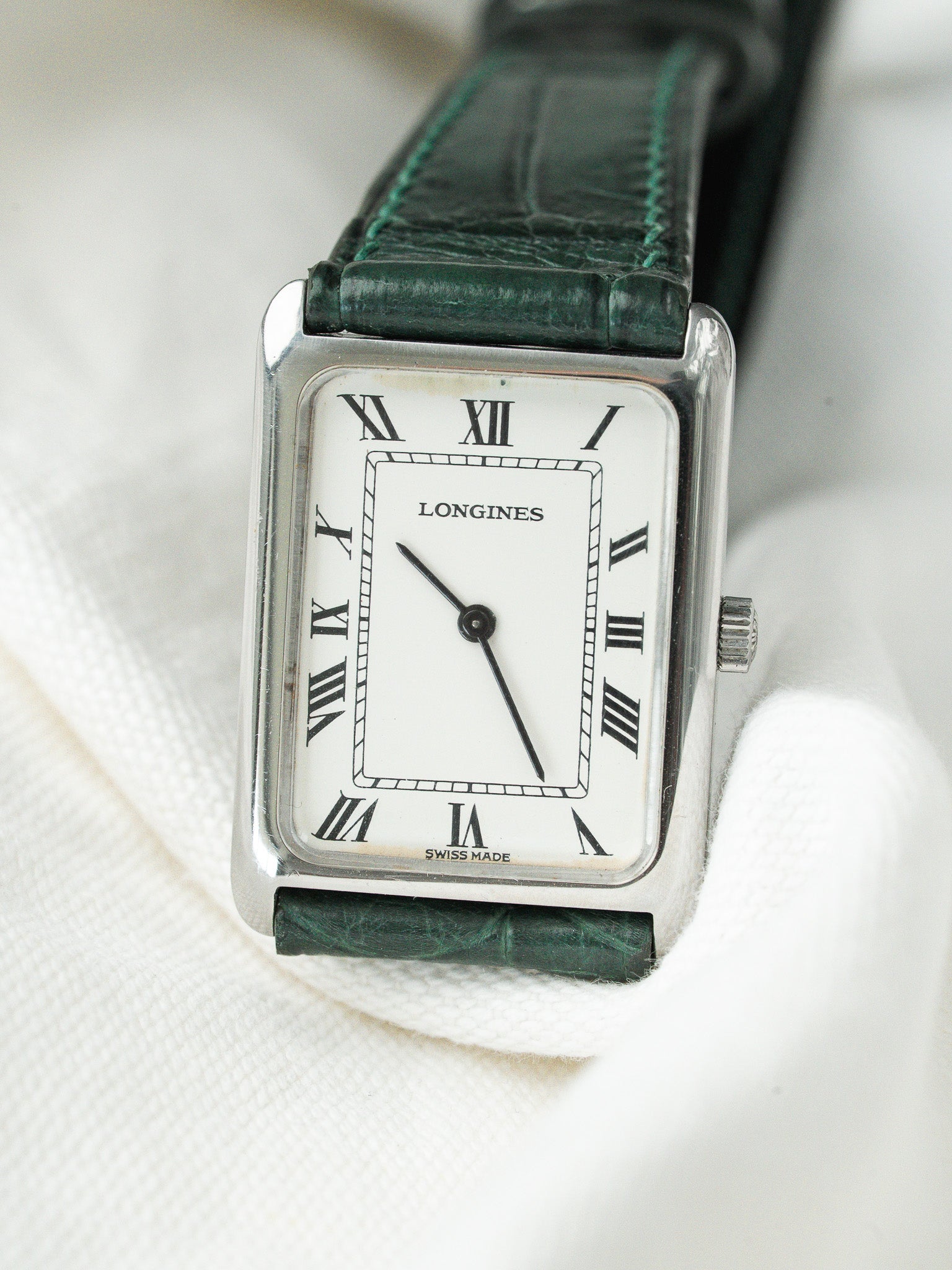 Montre Longines Vintage - Tank Acier Remontage Manuel (1975-1976) - Atelier Victor