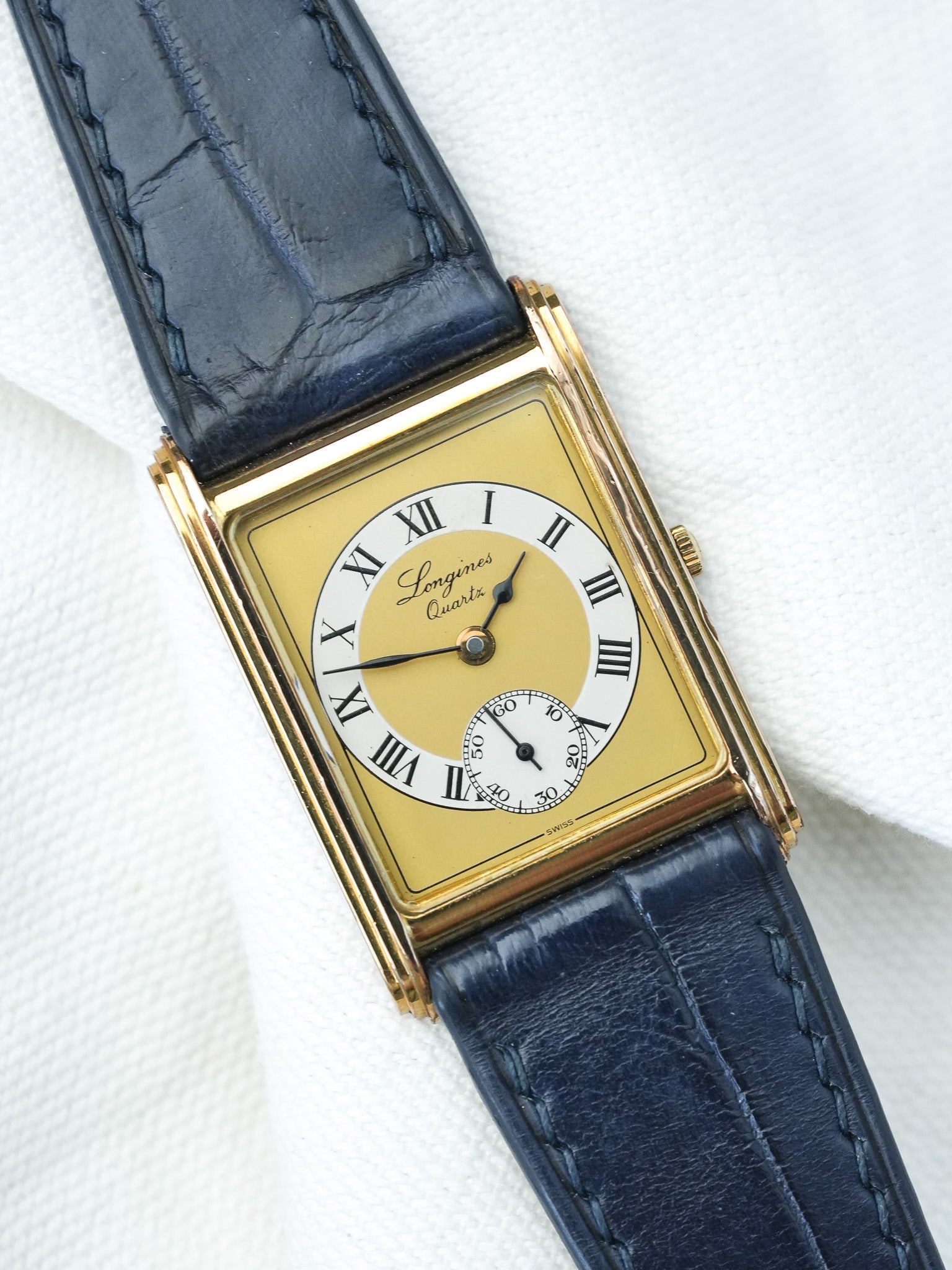 Montre Longines Vintage - Tank Or 150ème Anniversaire (Années 1980) - Atelier Victor