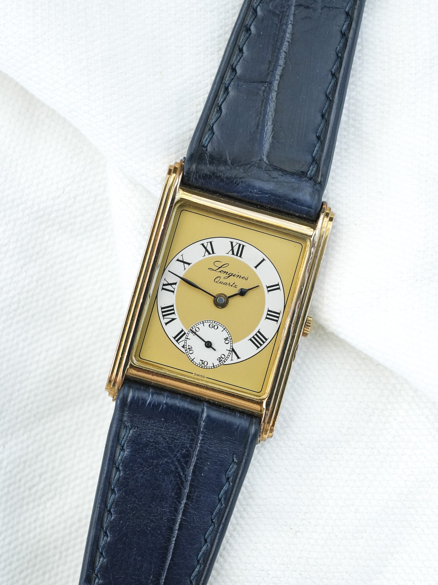 Montre Longines Vintage - Tank Or 150ème Anniversaire (Années 1980) - Atelier Victor
