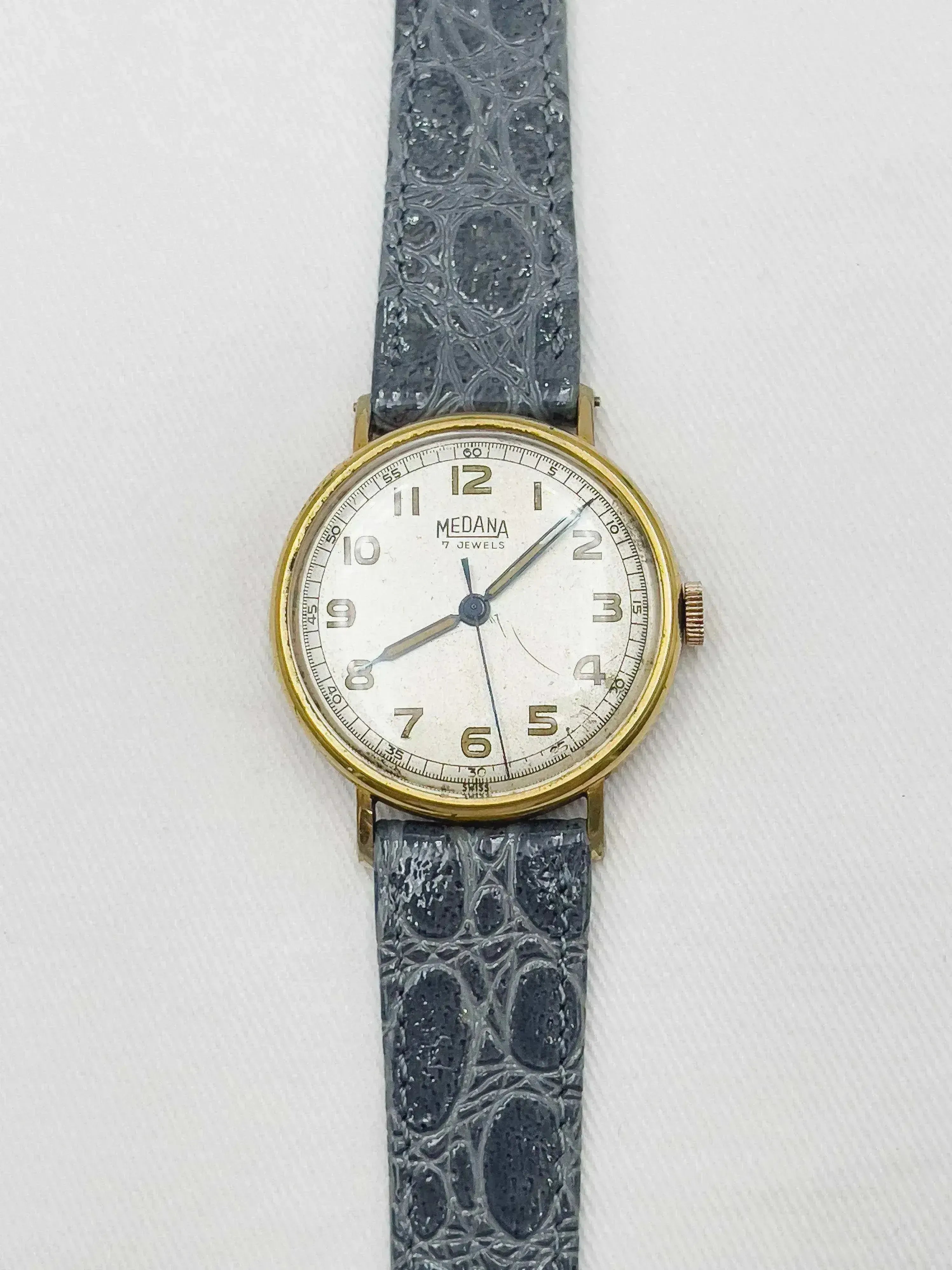 Montre Medana Vintage - militaire plaqué or (Année 1940) - Atelier Victor