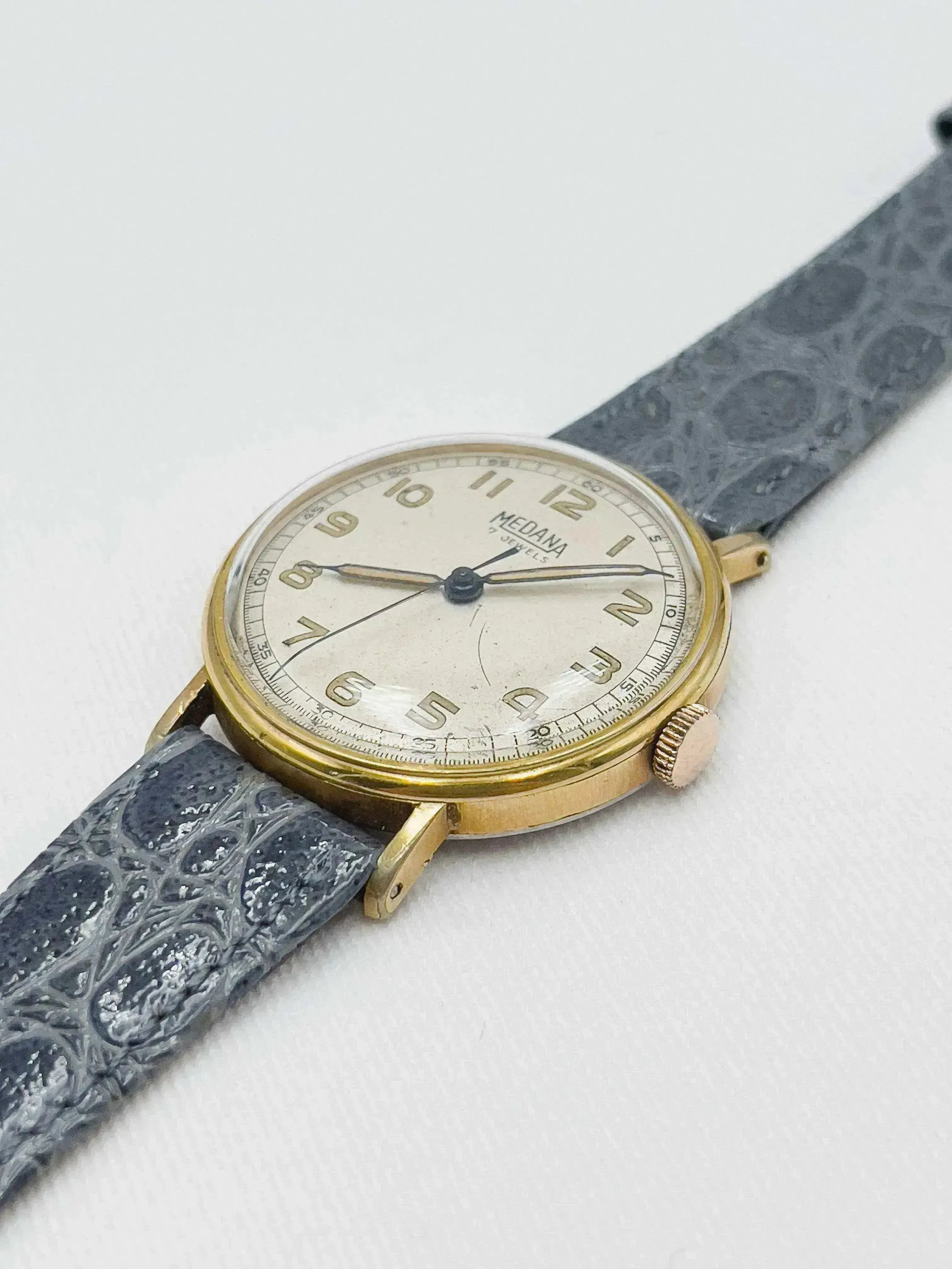Montre Medana Vintage - militaire plaqué or (Année 1940) - Atelier Victor