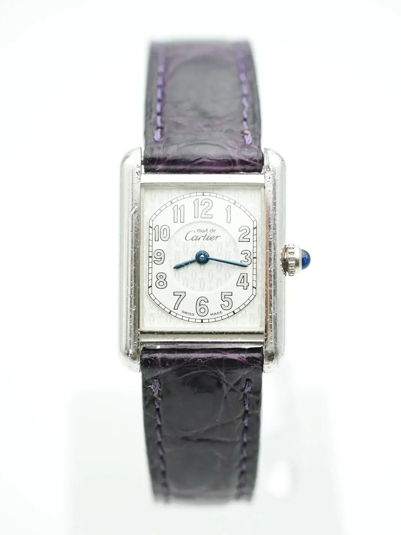 Montre Must de Cartier Tank SM Vintage - Argent Massif (Années 1990) - Atelier Victor