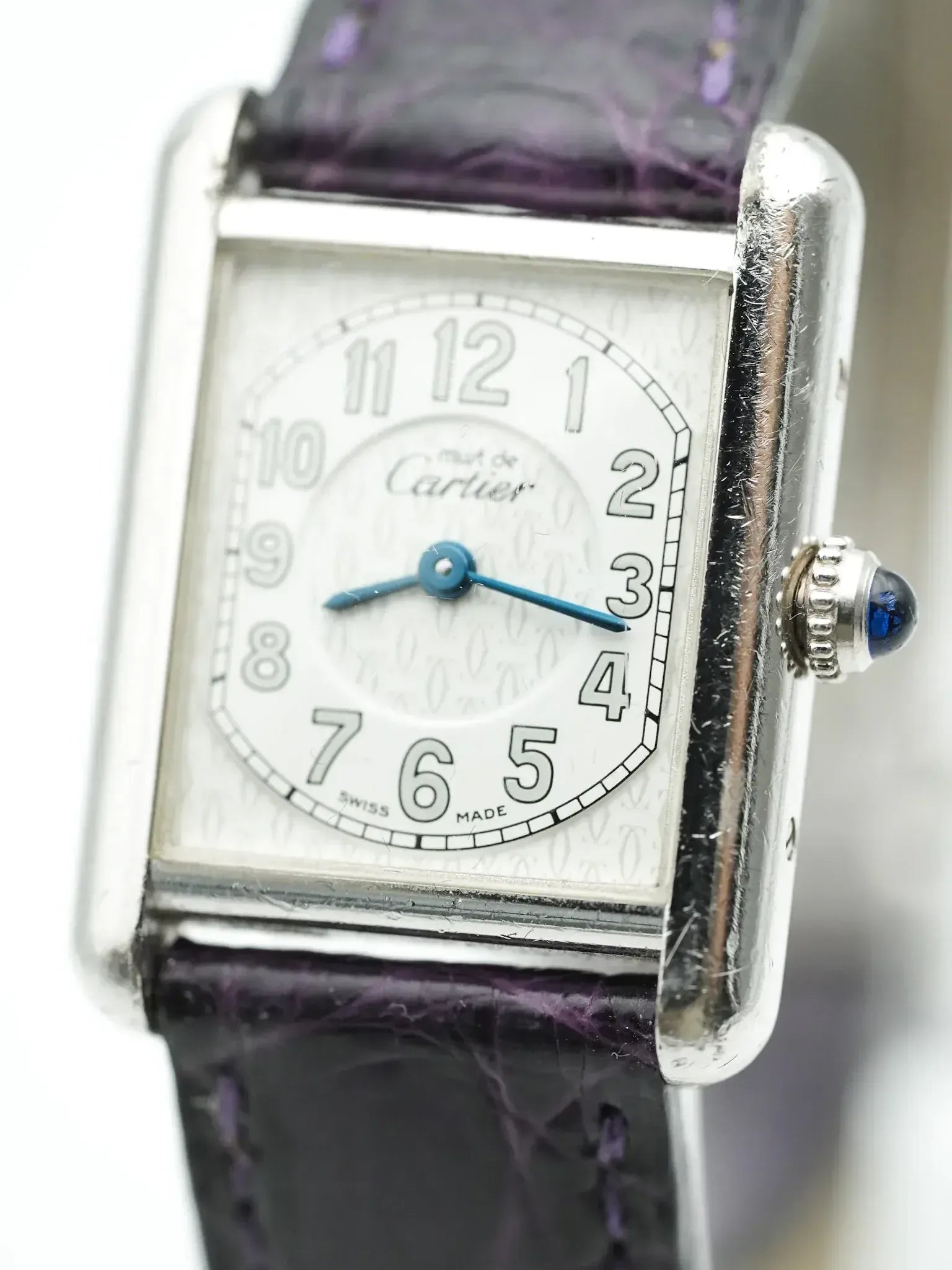 Montre Must de Cartier Tank SM Vintage - Argent Massif (Années 1990) - Atelier Victor