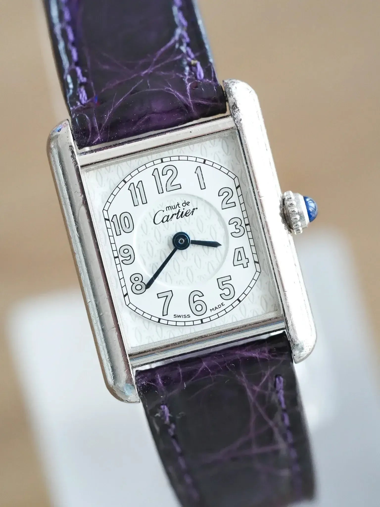Montre Must de Cartier Tank SM Vintage - Argent Massif (Années 1990) - Atelier Victor