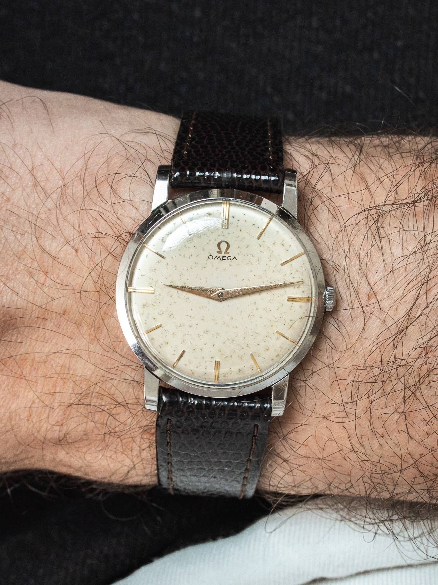 Montre Omega 14371 Vintage - 33mm Extra Plate Acier (1956) - Atelier Victor