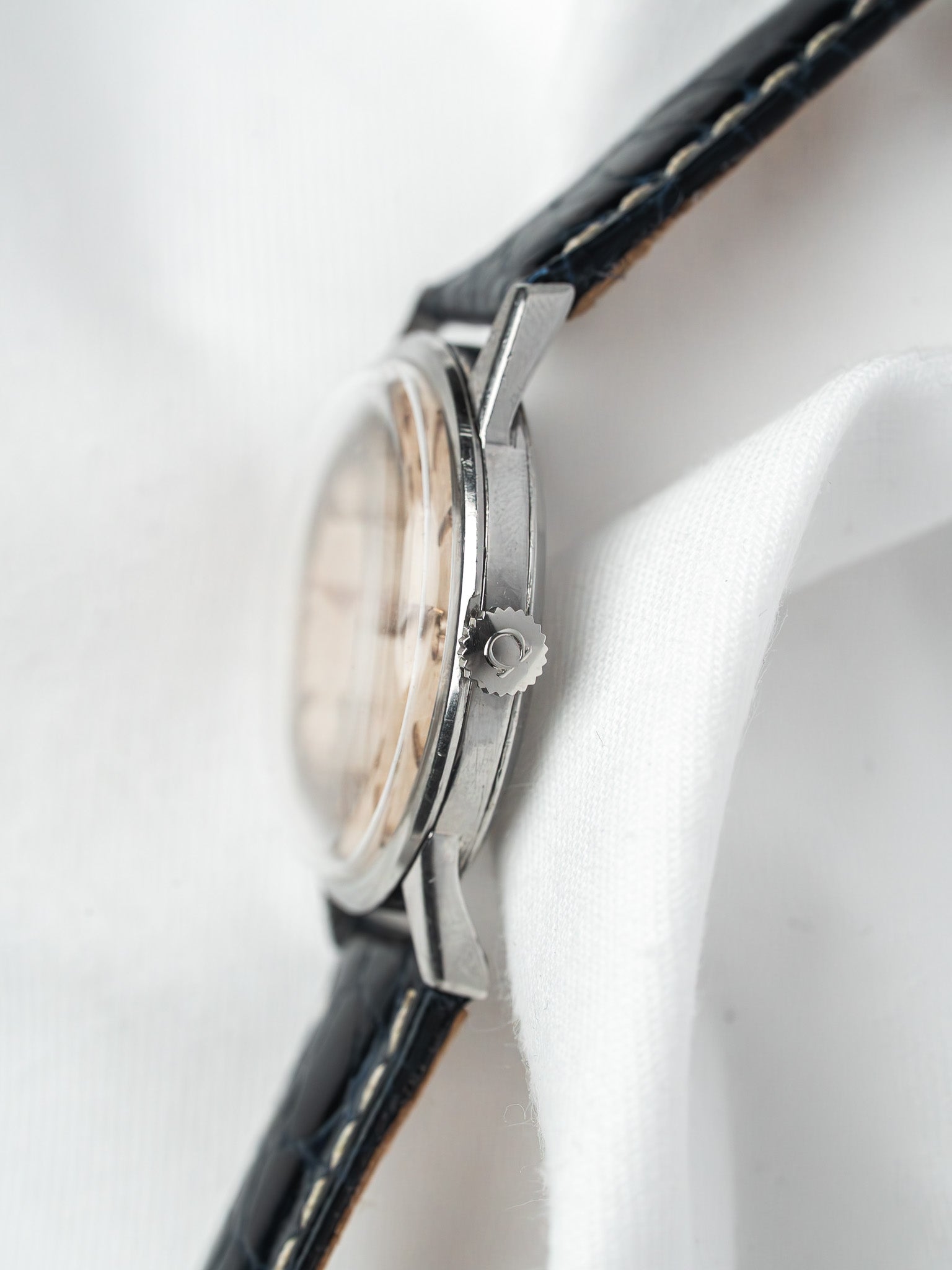 Montre Omega 14613 Acier Calibre 268 Manuel — Cadran Patiné (1959)