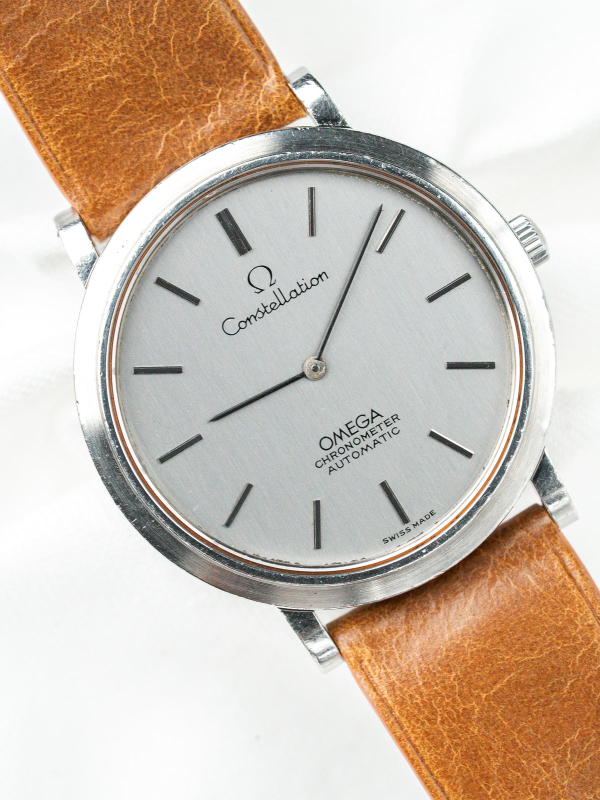 Couronne acier cannelée - Montre Omega Constellation 157.0001 Vintage - Atelier Victor