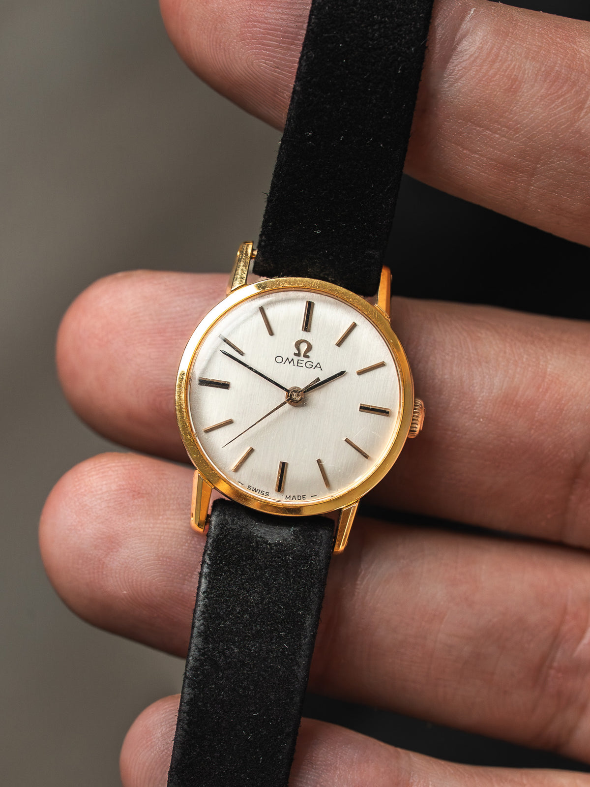 Часы на запястье, корпус с золотым покрытием 22 мм - часы Omega De Ville 541.003 Vintage - Atelier Victor