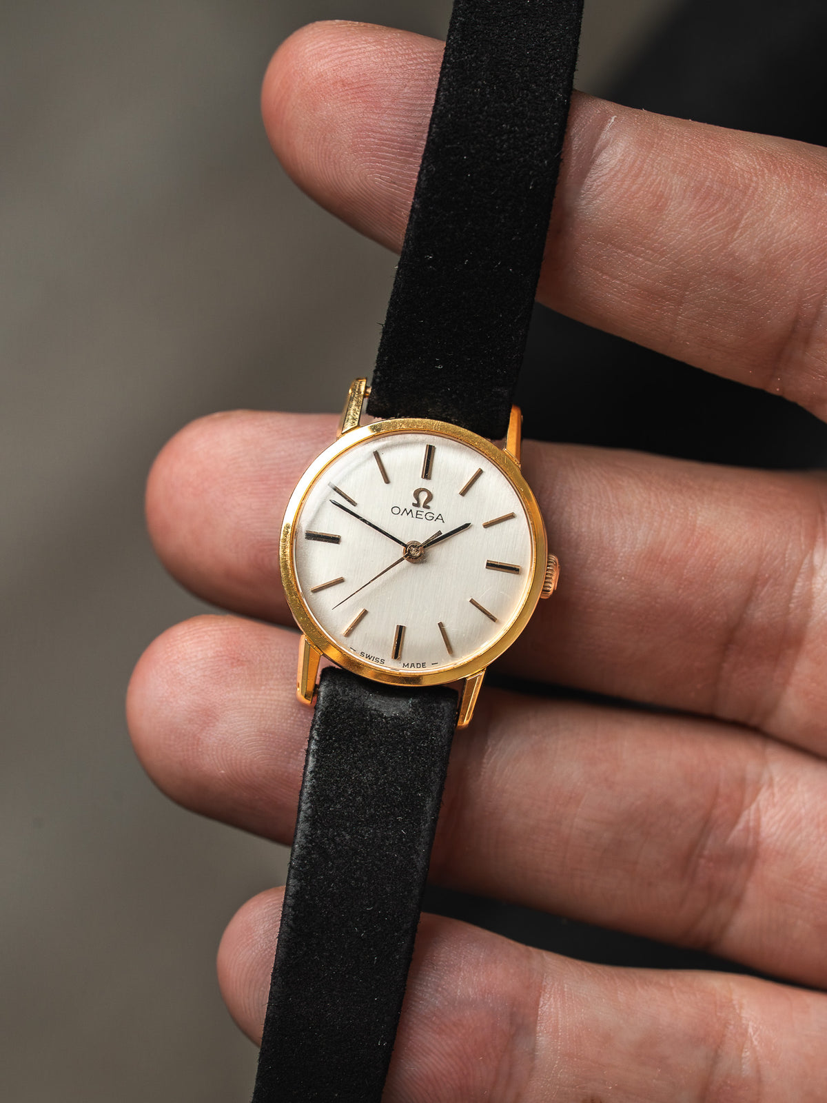 Часы полностью, в разложенном виде на ремешке - часы Omega De Ville 541.003 Vintage - Atelier Victor