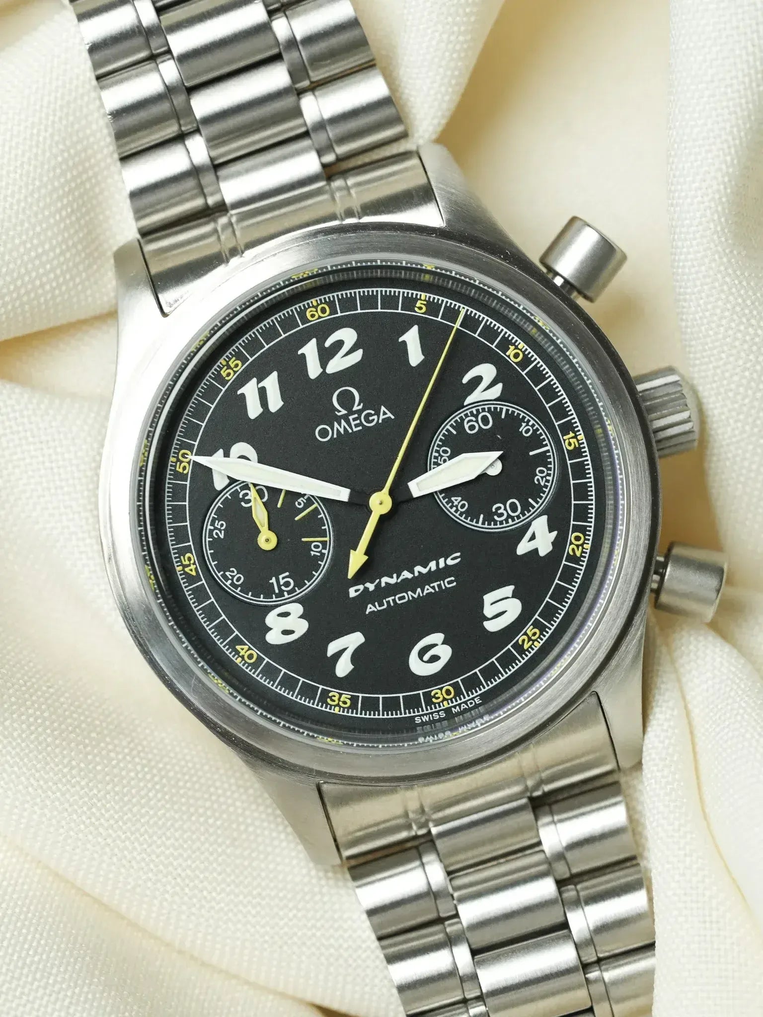 Omega - Dynamic III Chronographe 5240.5000 Fond Noir - 1990s - Atelier Victor