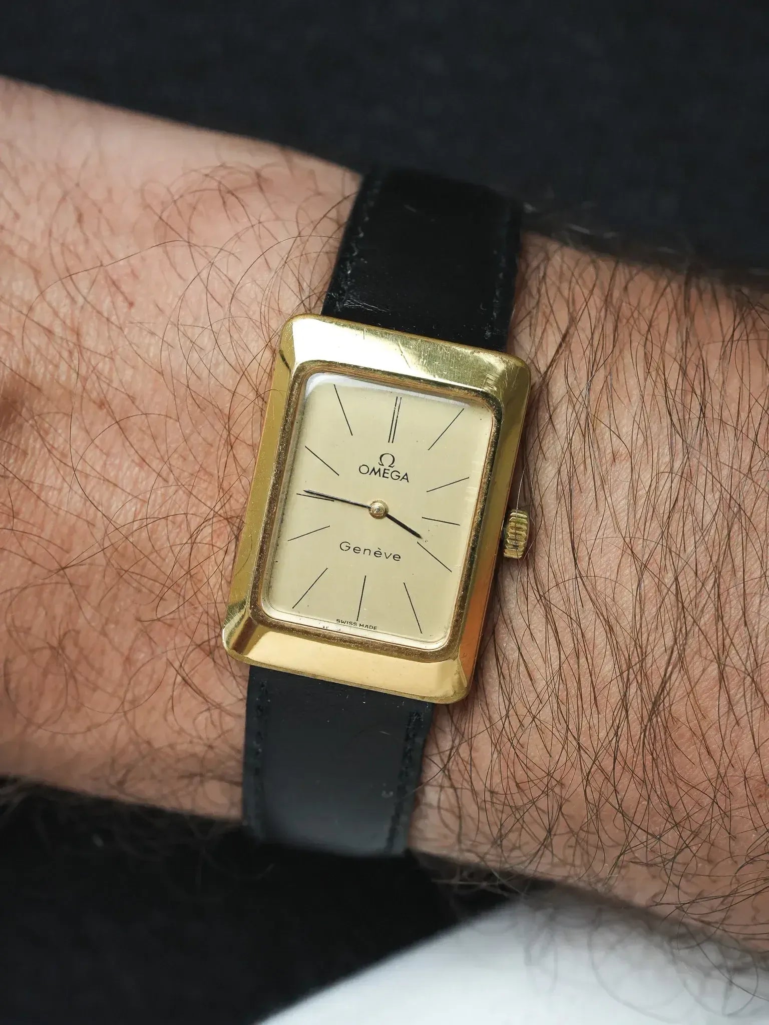Vintage Omega Watch Genève (1974) – ref.511.0476 Rectangular & Mechanical 