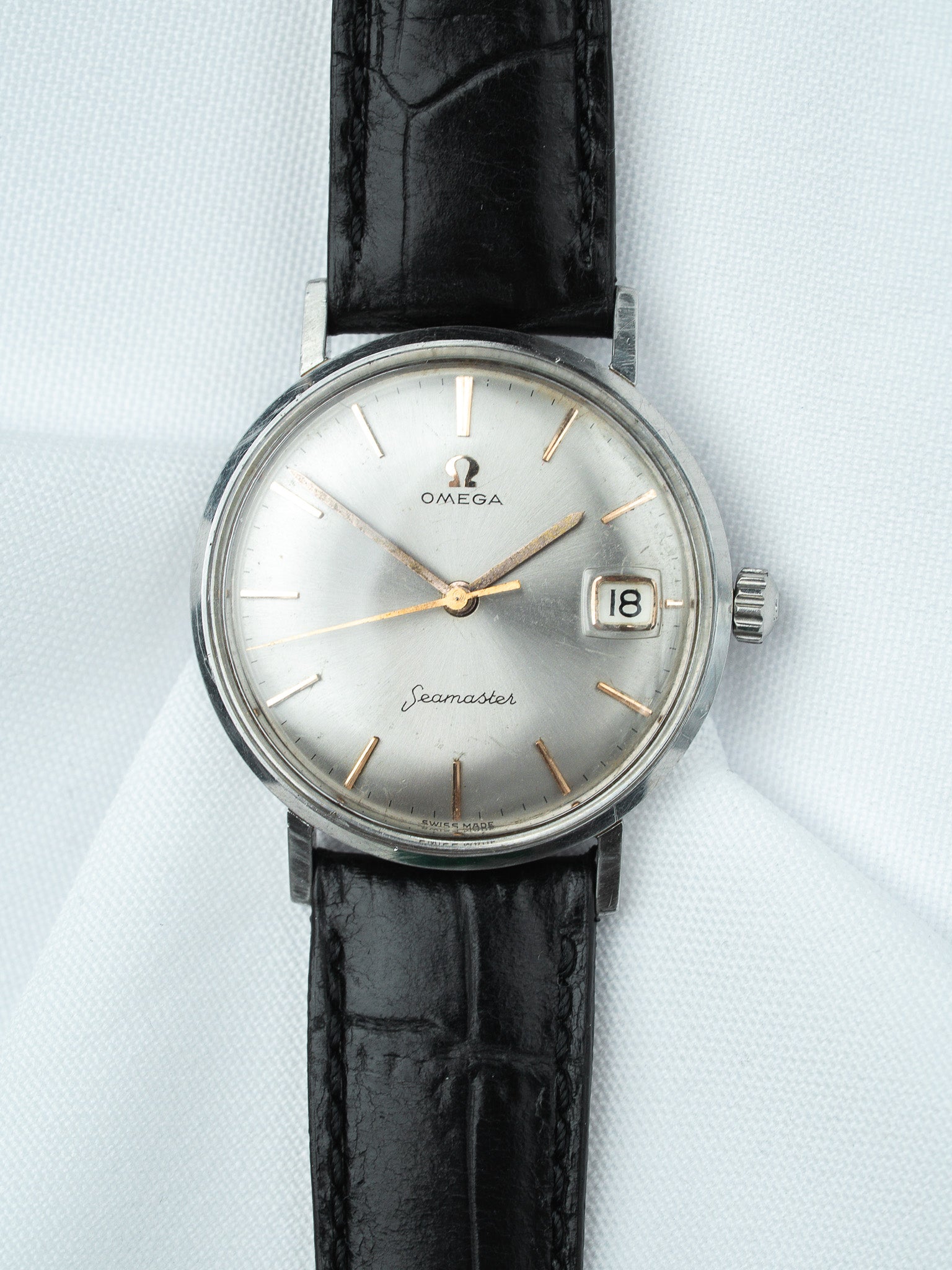 Omega Seamaster 14740.1.SC Vintage - 34mm Stainless Steel Watch Silver Dial (1960) 