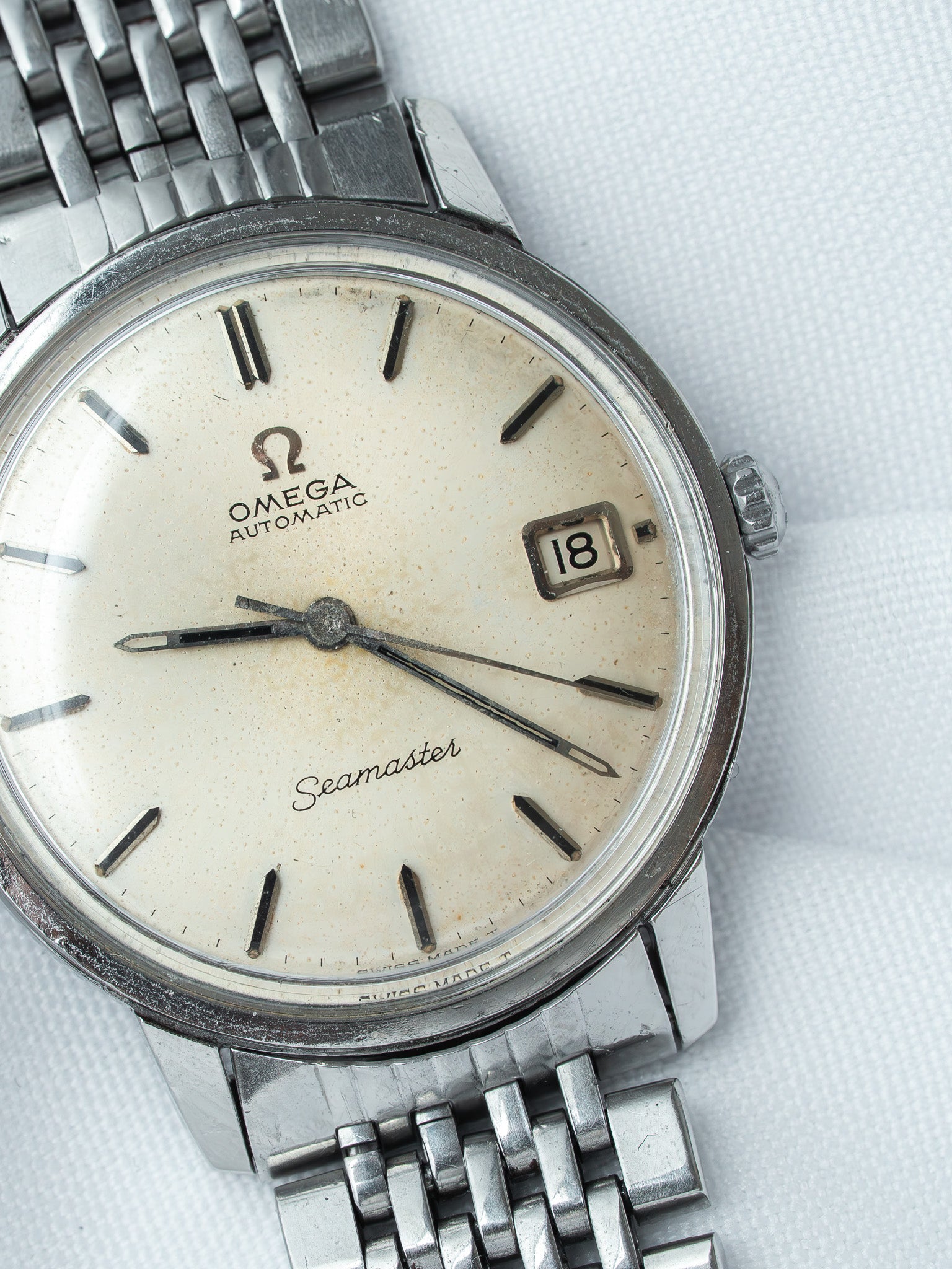 Omega Watch Seamaster 166.002 Vintage - 34.5mm Stainless Steel 